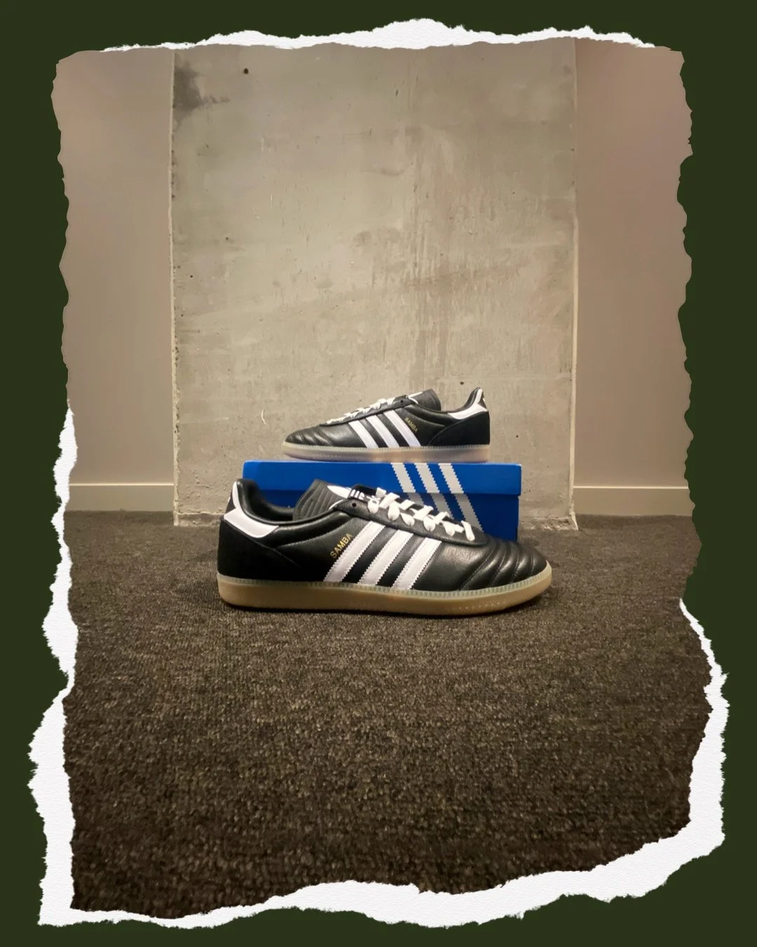 Adidas Originals Samba JP – Black/White Gum (UK 11)