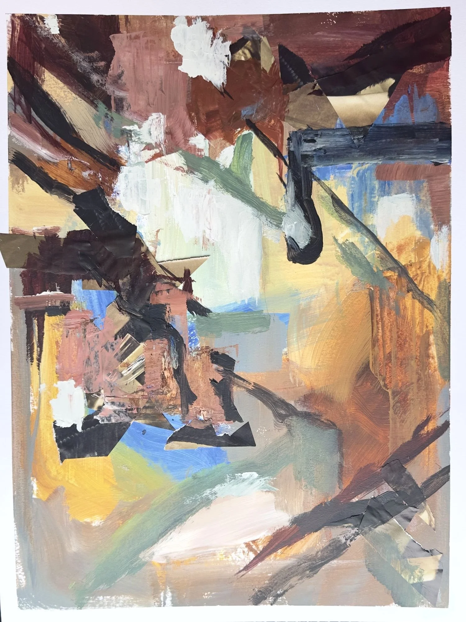 How Steel Feels (4), Acrylic on Paper, 34 x 52 cm, 2026