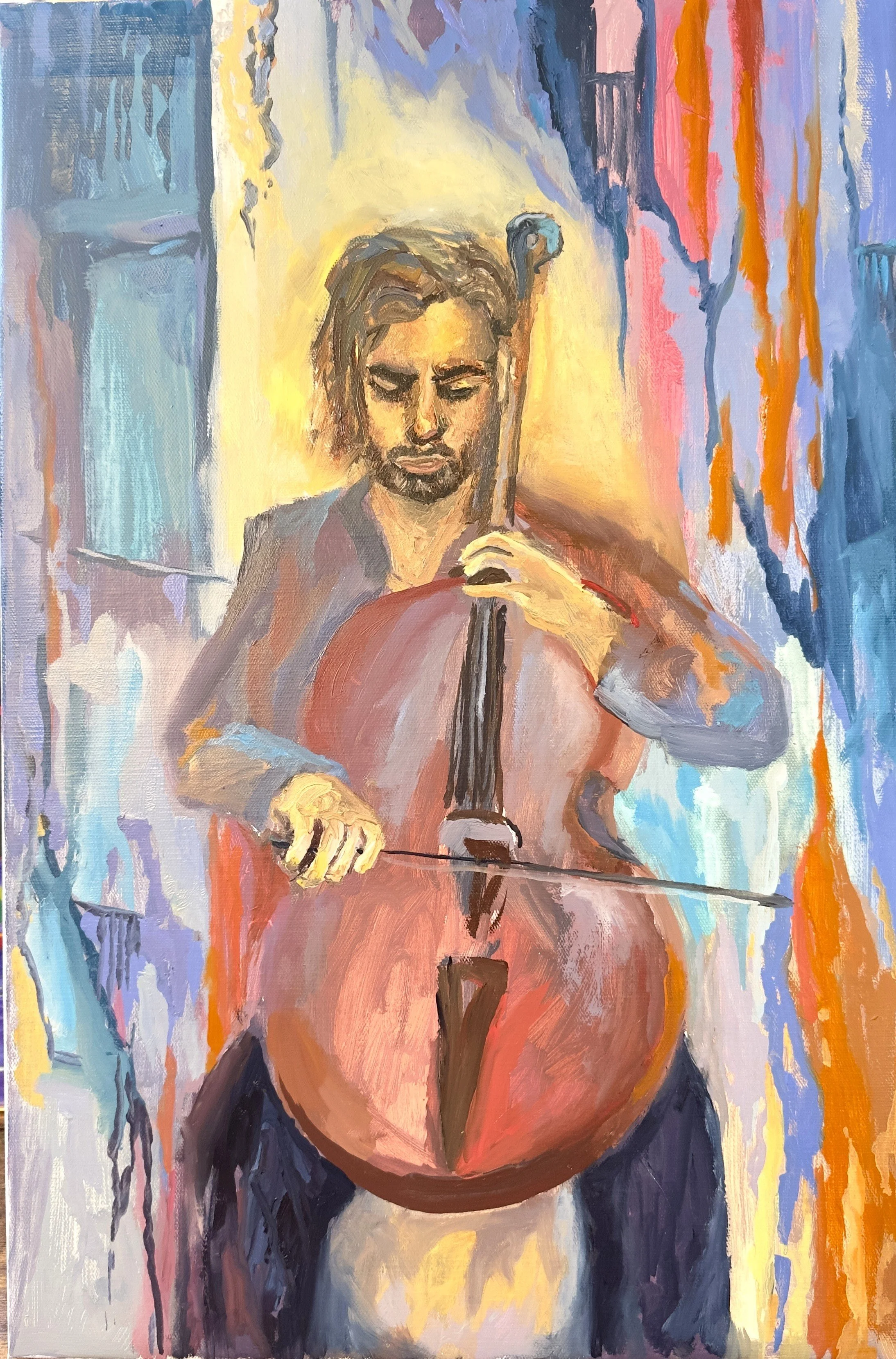 Inner Music III, 2025, Oil on canvas, 61 x 40 cm
