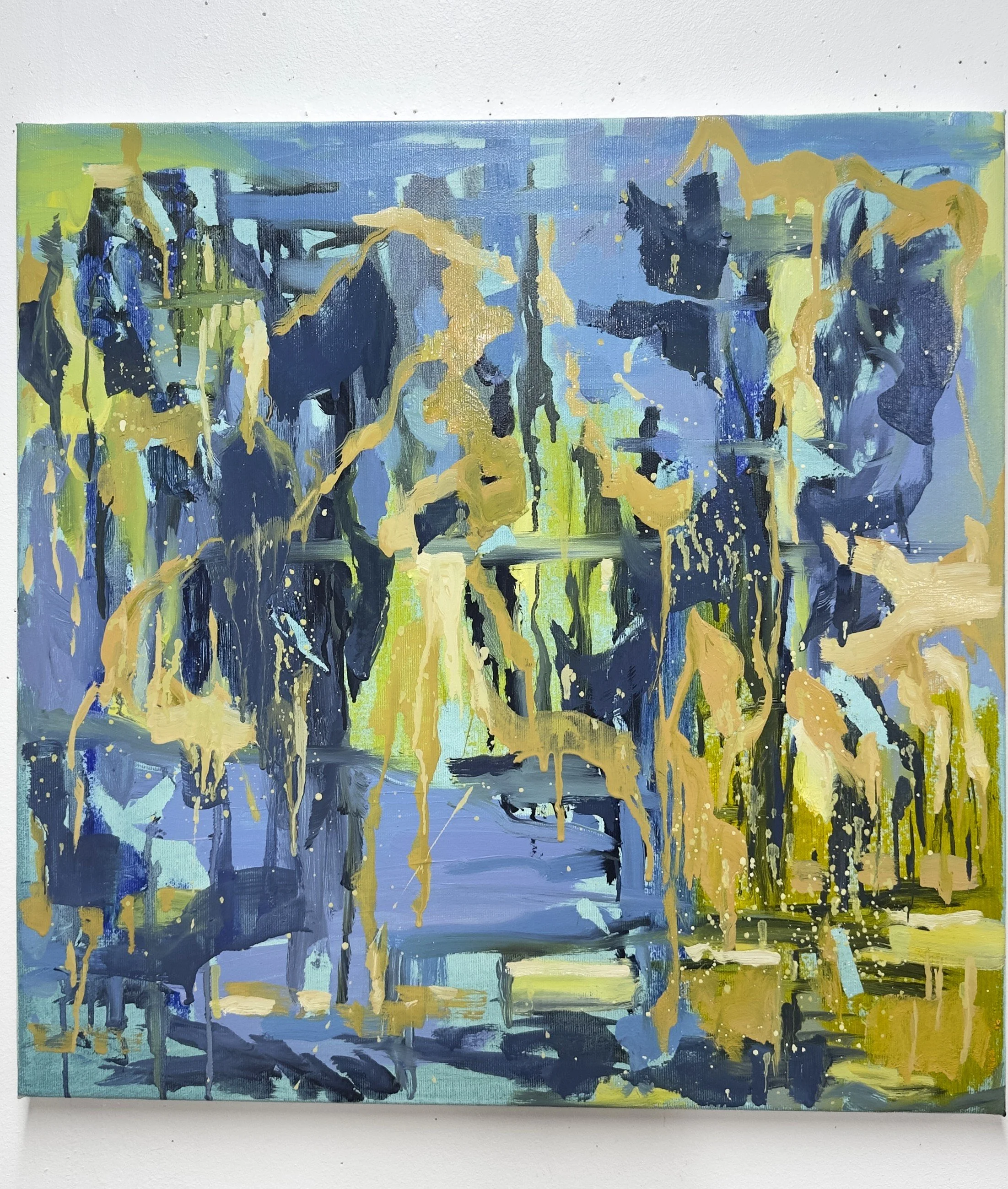 Standing After Rain, Oil on Canvas, 51 x 51 cm, 2026