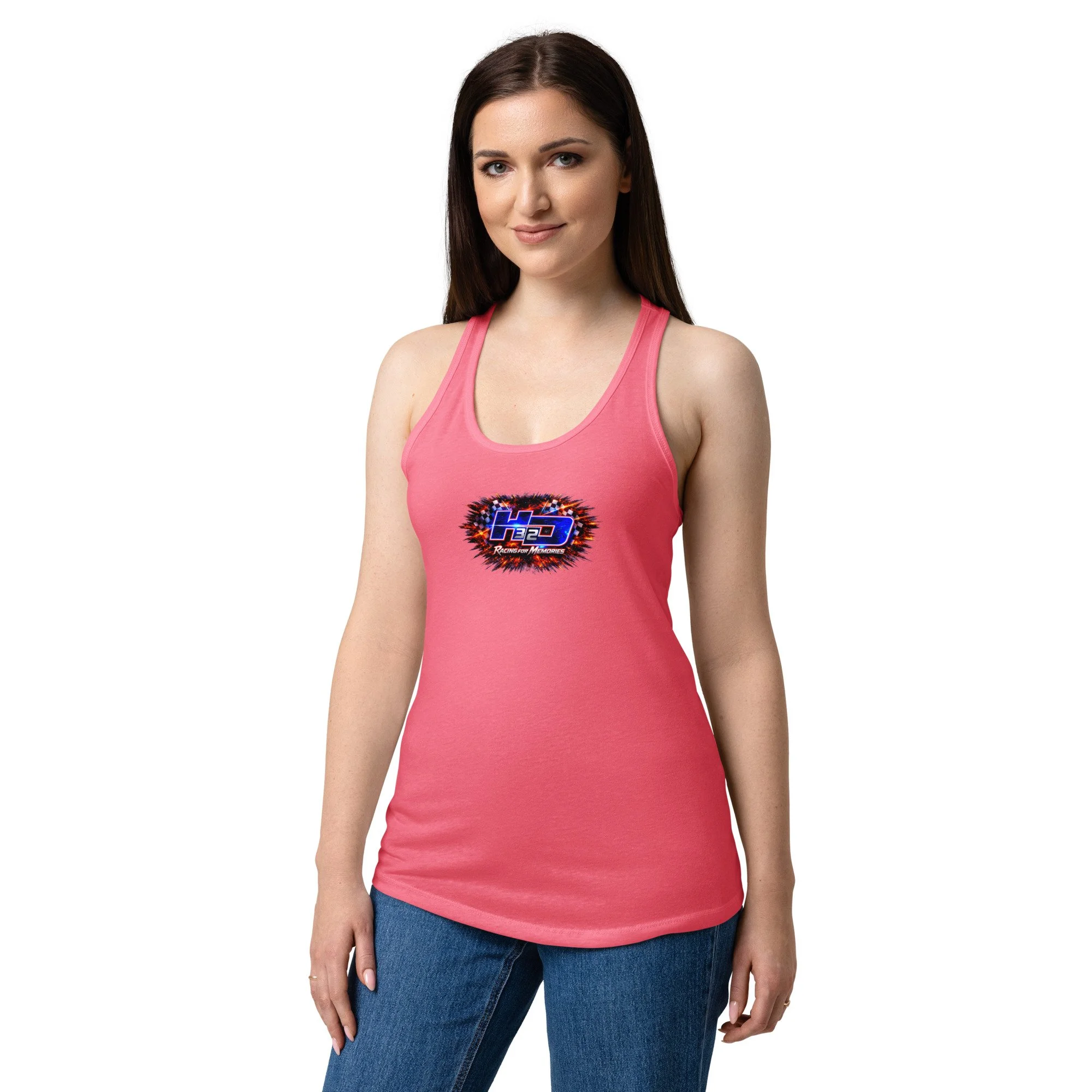 Women’s fitted racerback tank top