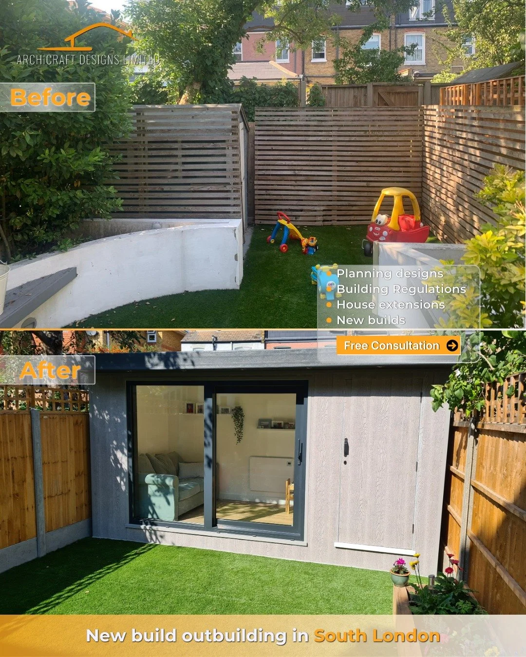 Modern Living, Redefined. 📐🏡

The true potential of your outdoor space is often hidden in plain sight. This bespoke outbuilding in South London demonstrates how a clear technical roadmap can turn a simple garden plot into a high-end, functional san