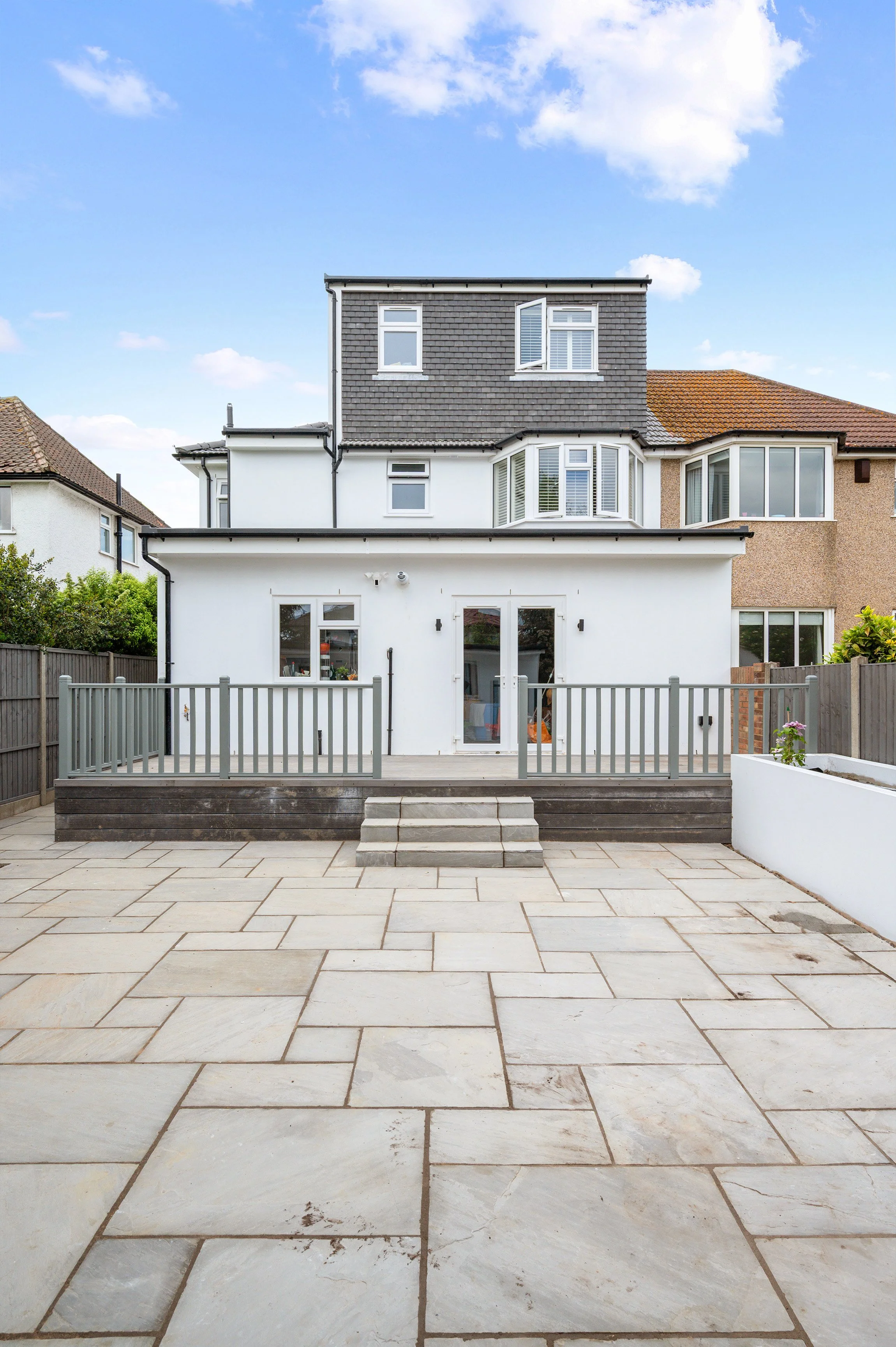 Semi-detached house in Twickenham - Two storey side extension, single storey rear extension, loft coversion, and front porch