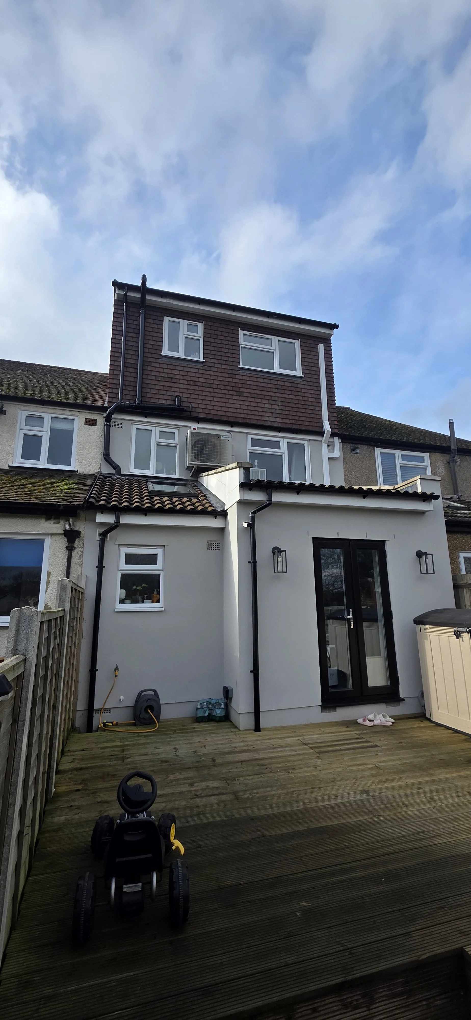 Terraced house loft conversion project in Worcester Park, South London