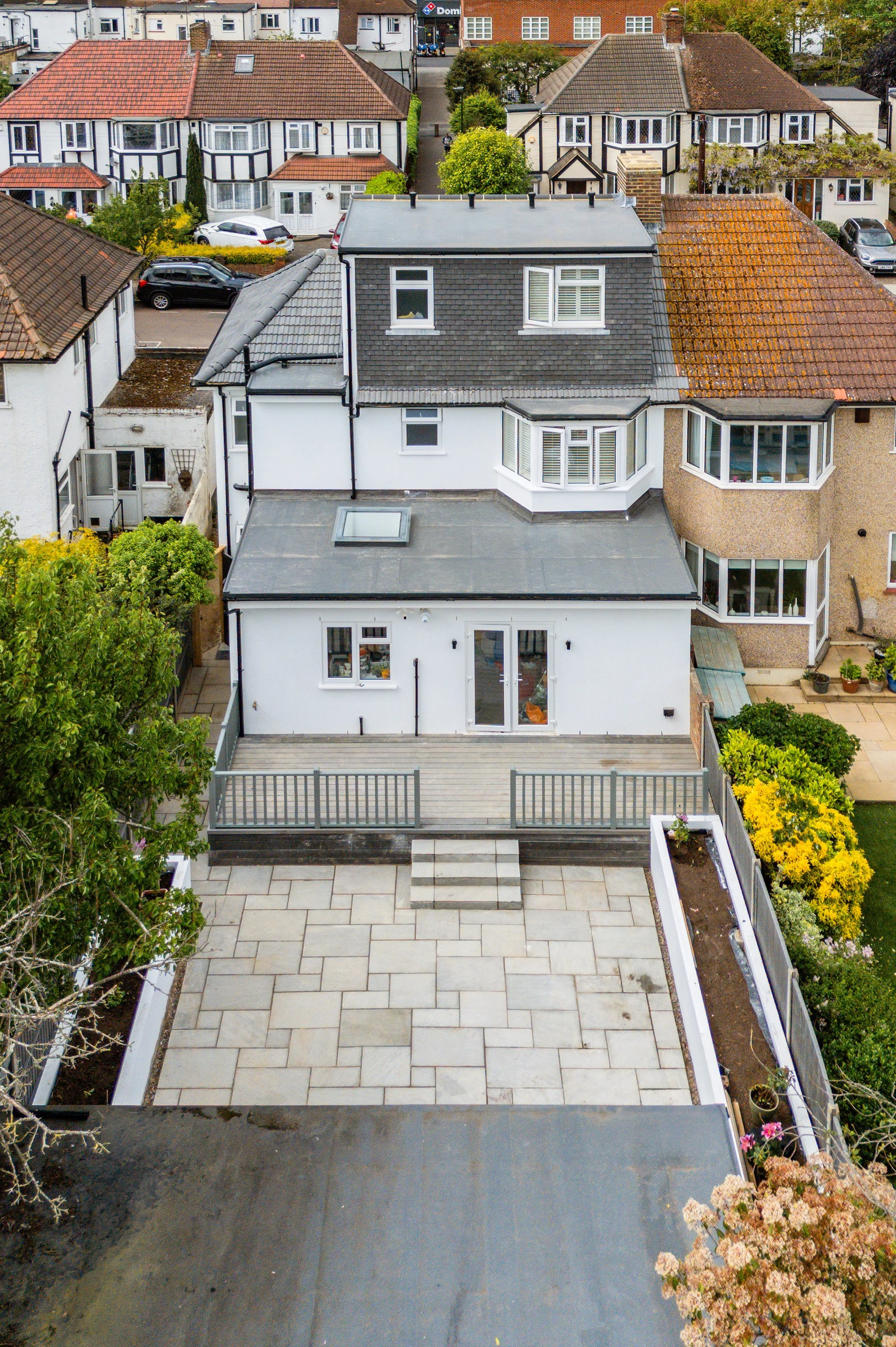 Semi-detached house in Twickenham - Two storey side extension, single storey rear extension, loft coversion, and front porch