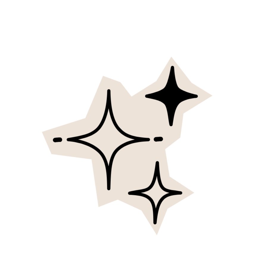 Illustration of sparkling stars or sparkles