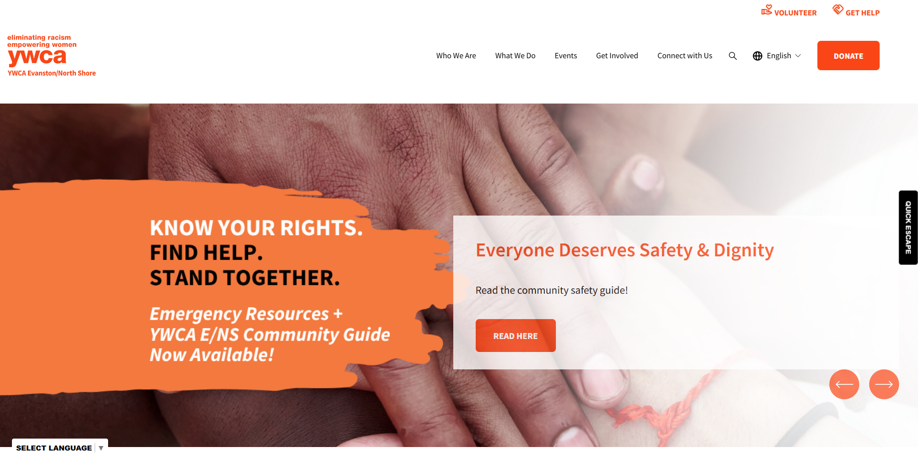 YWCA Evanston/North Shore Website