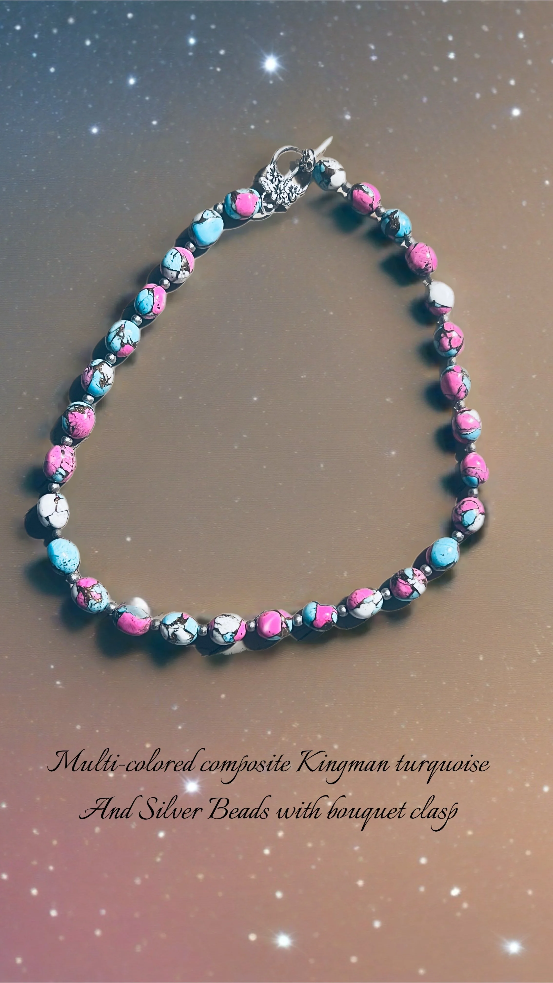 AG 254 20" Multi-colored composite Kingman Turquoise