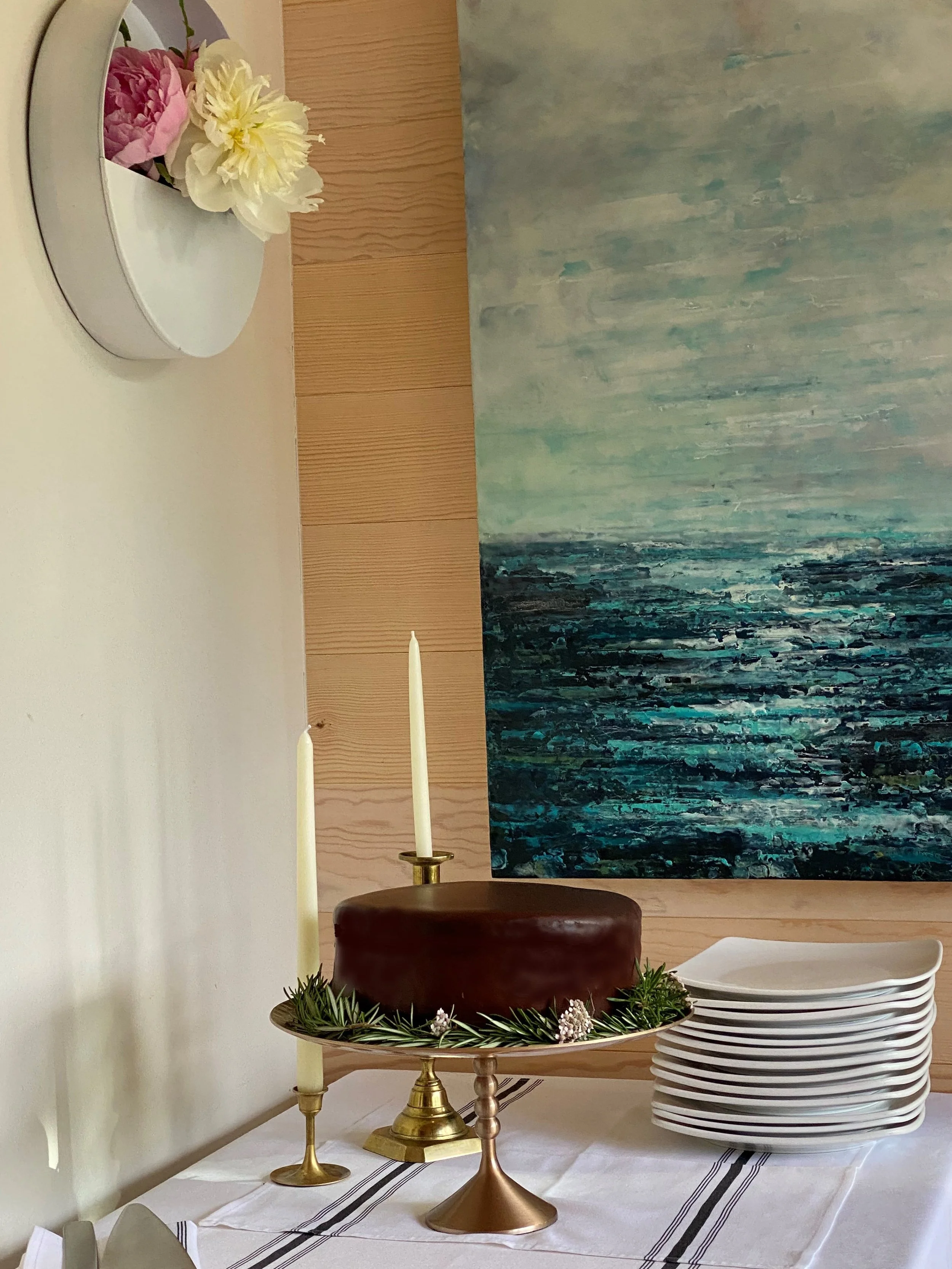 Olive oil marscarpone chocolate ganache cake. King Dong cake, Best Dong in Alaska, the King of Dongs.  Wedding cake, birthday cake. Catered celebration 
Alaskan artist Eleanor McMahon