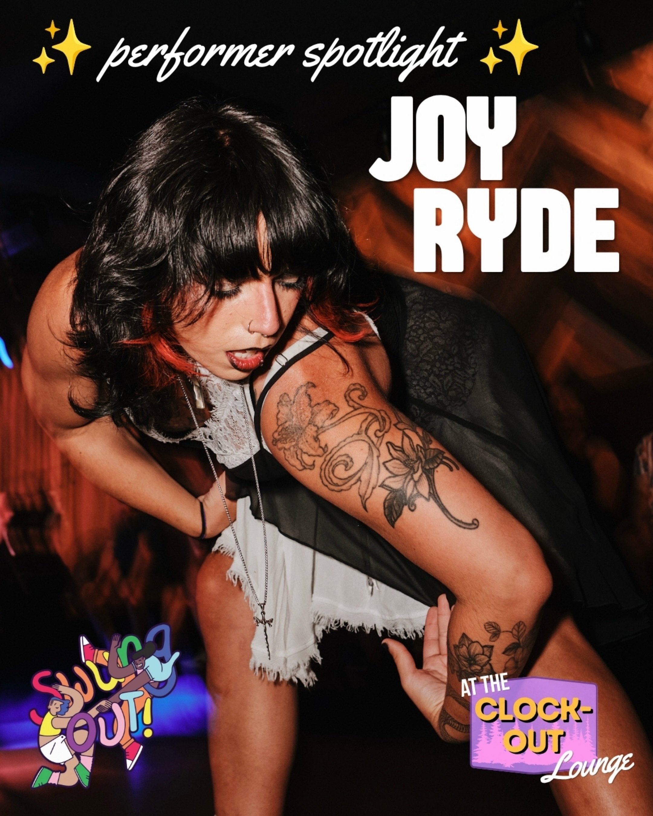 Art of the tease? Yes, please! @arkangeljoy aka Joy Ryde is back with her seductive synergy of burlesque  and deep beats! Sure to thrill and entice, don&rsquo;t miss her at Swung Out 2026!! Ticket link in bio!