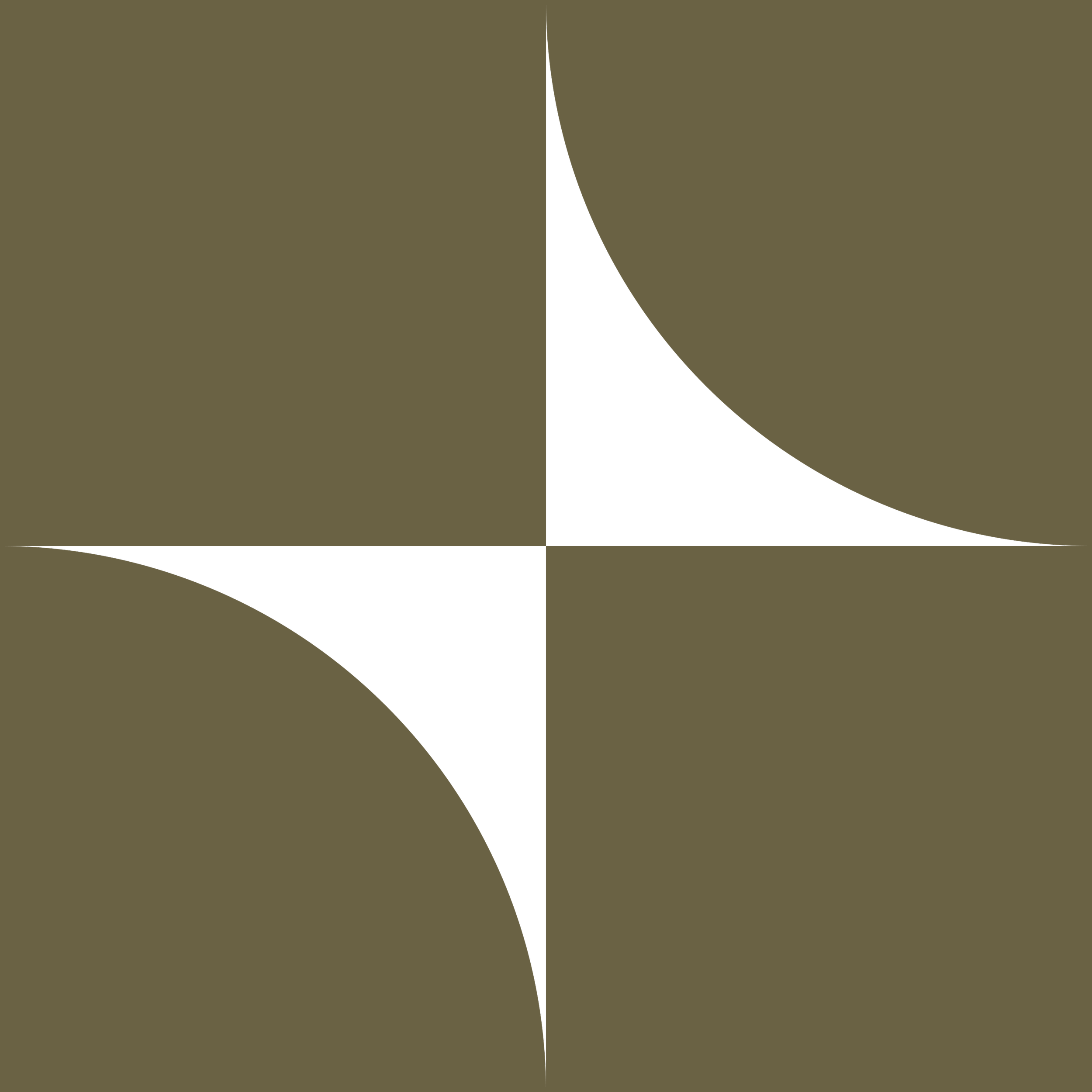 Geometric drawing of an outline square with sections divided by vertical, horizontal, and circle lines.