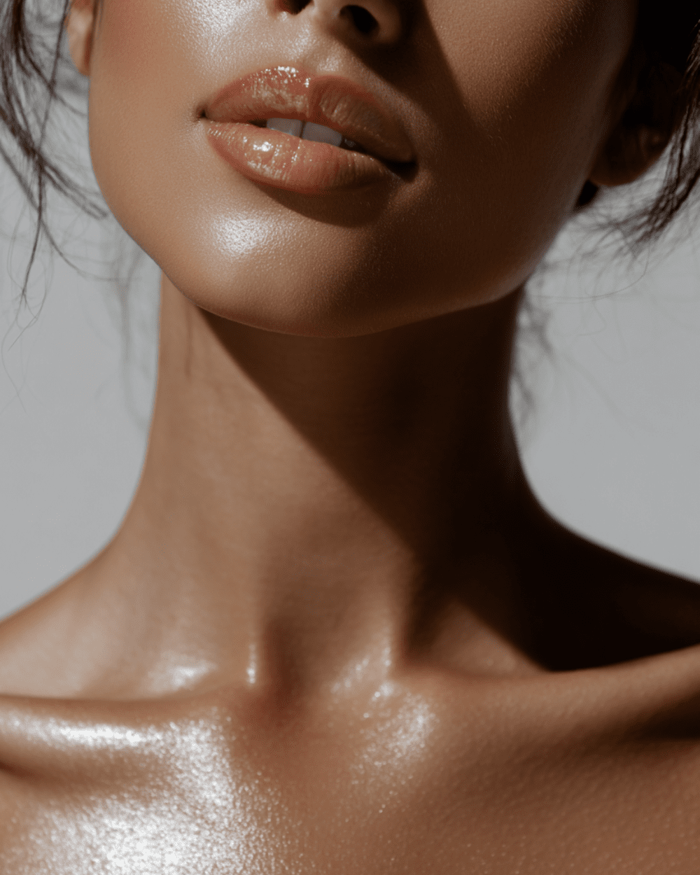 Close up of smooth, glowing skin after UltraClear laser resurfacing at SKYN in Star, Idaho