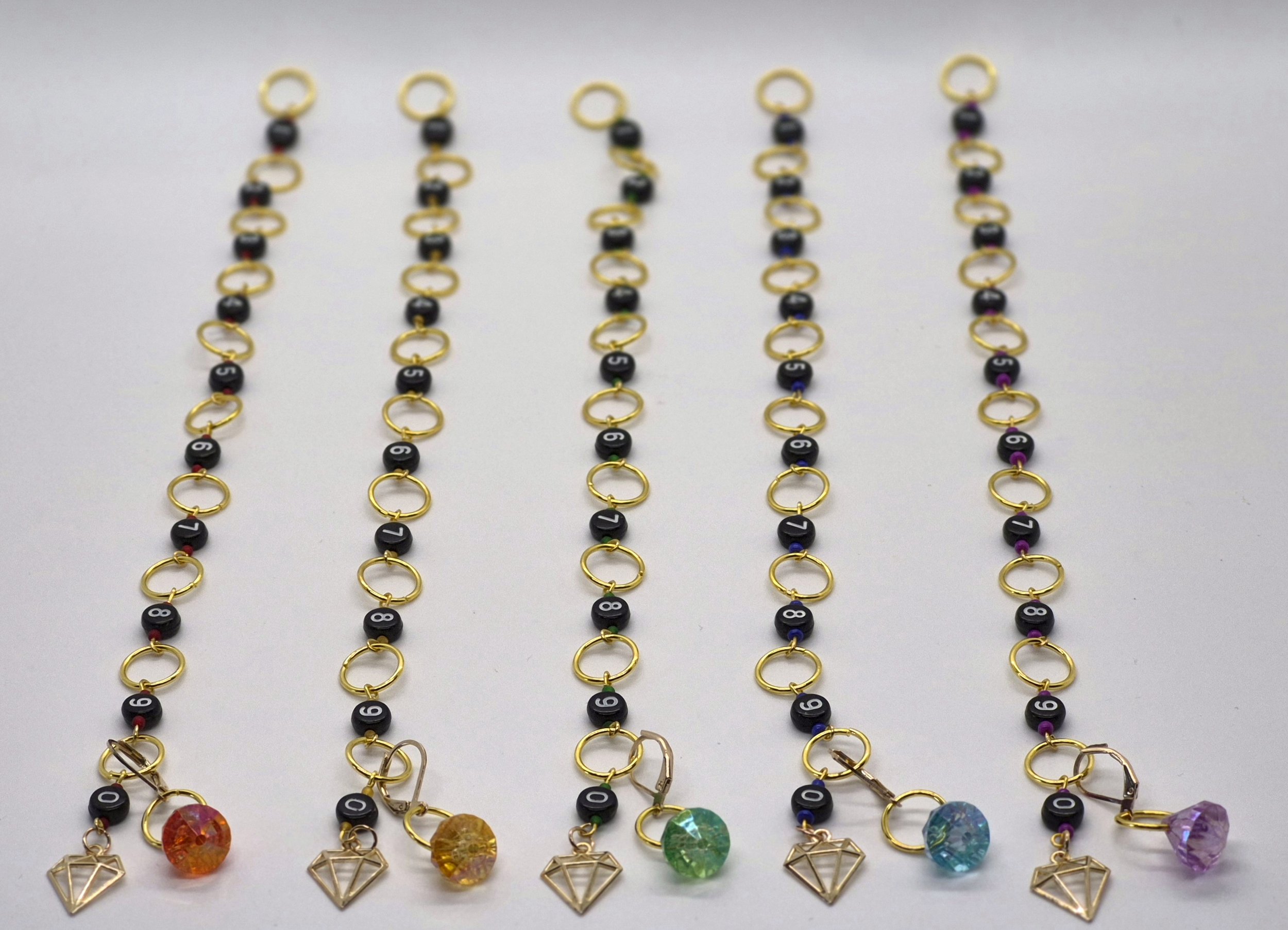 Golden Ring Row Counter Stitch Marker