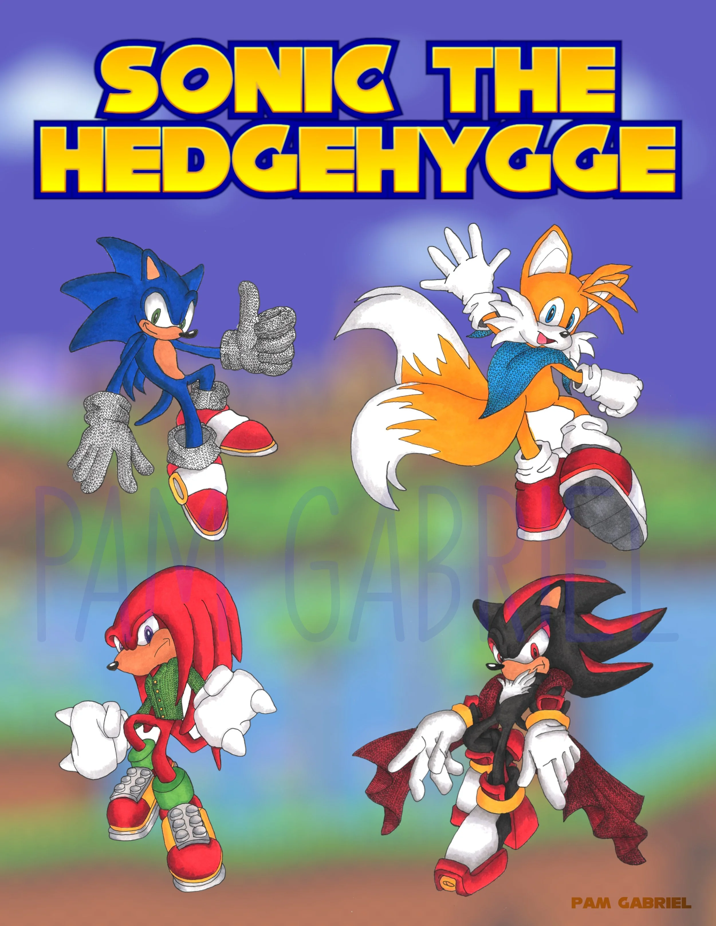 Sonic the Hedgehygge Print