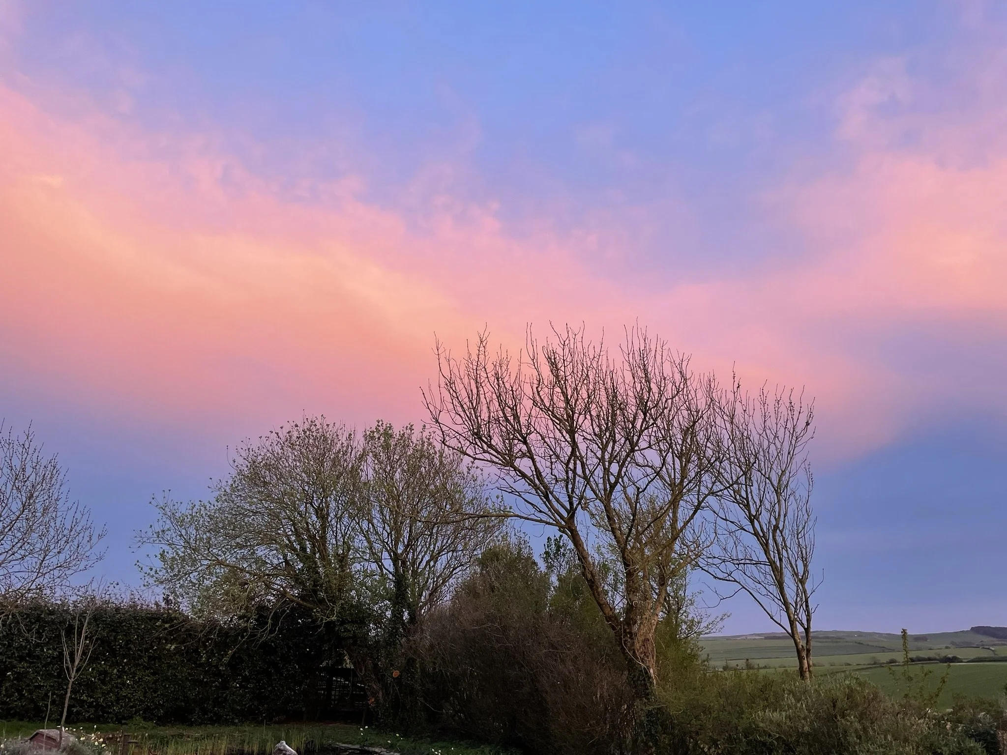 Spring 2026 amazing sunsets at Hardy View Farm House