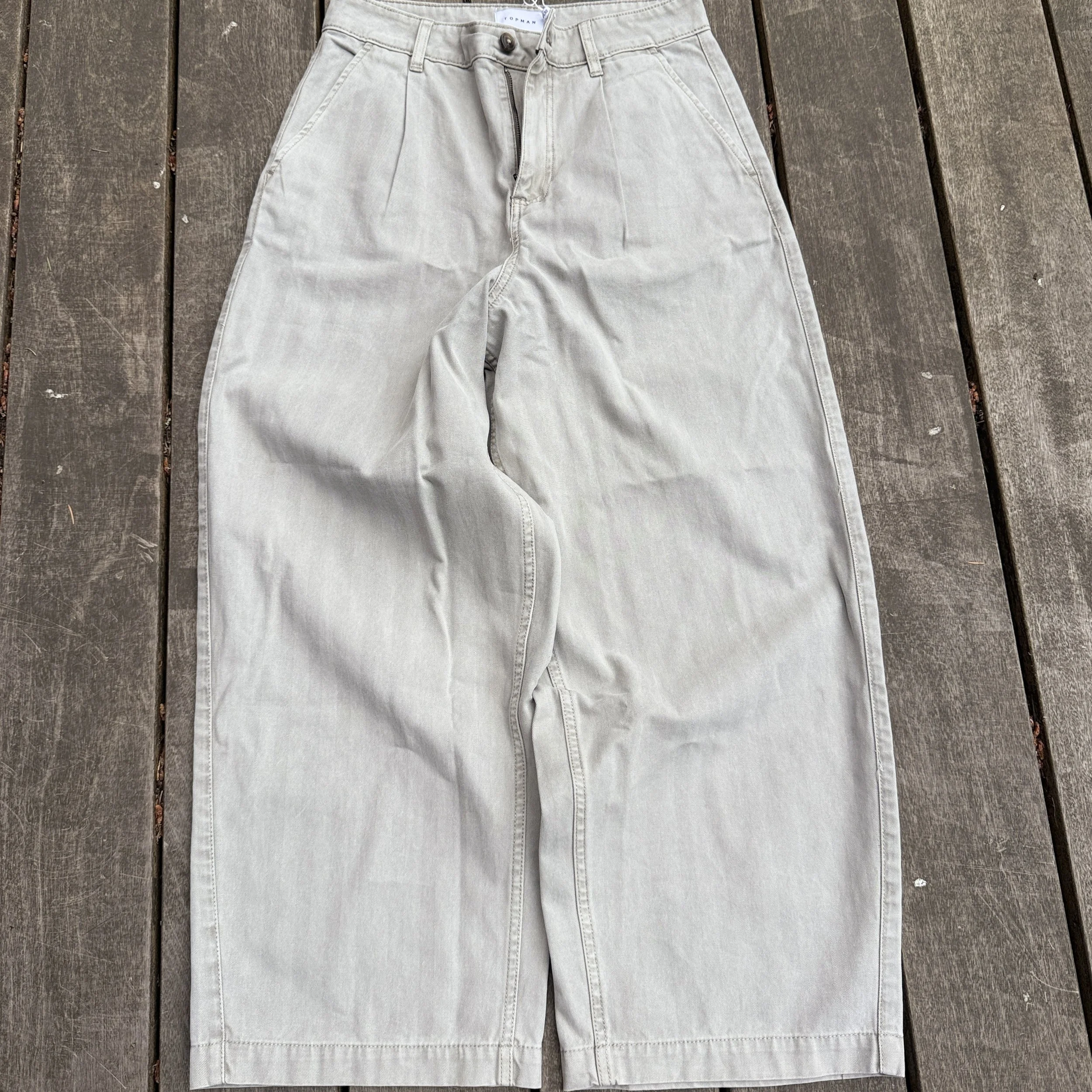 Canvas Barrel Pants