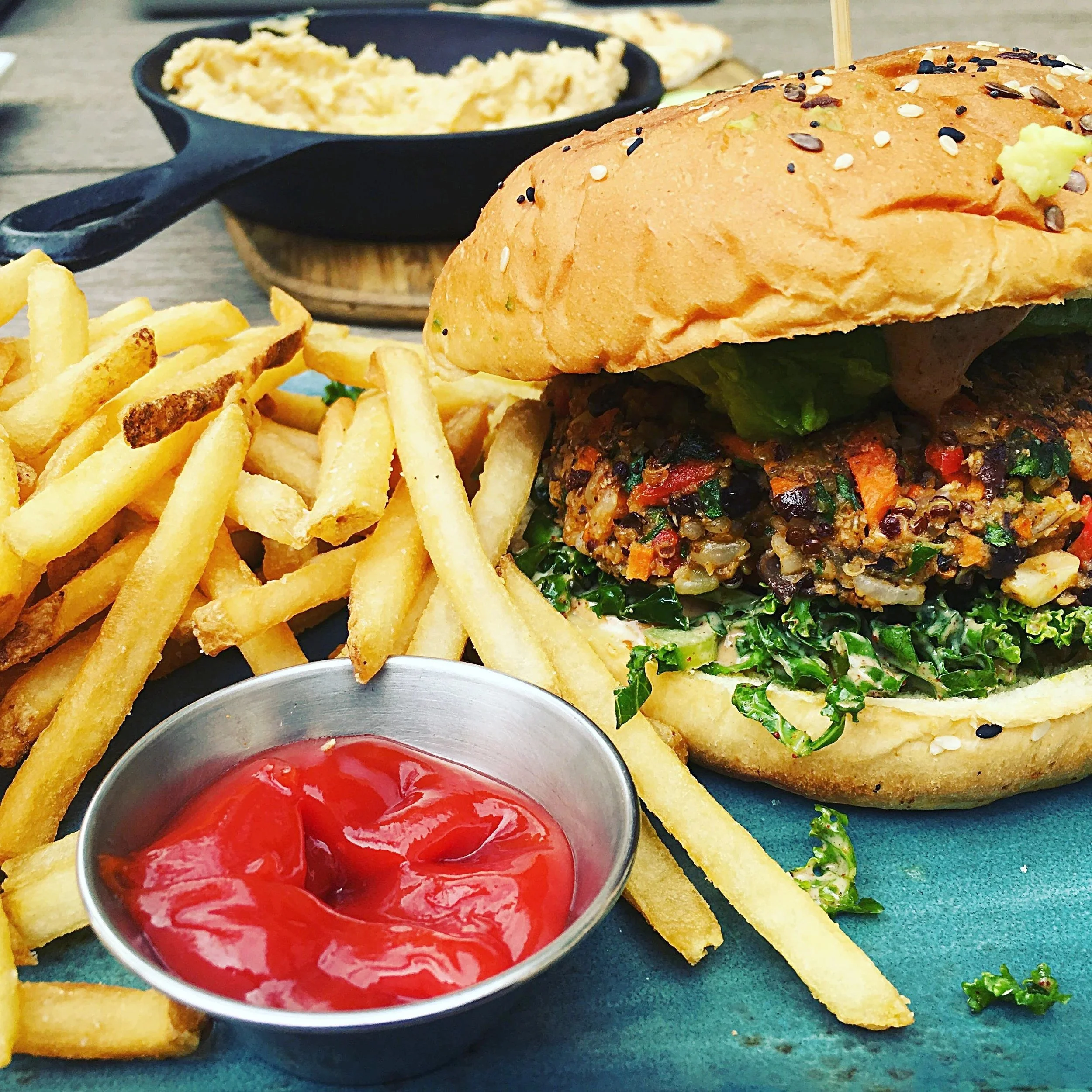 Lunch at E.D.B. Marriott Burbank's new outside dining experience