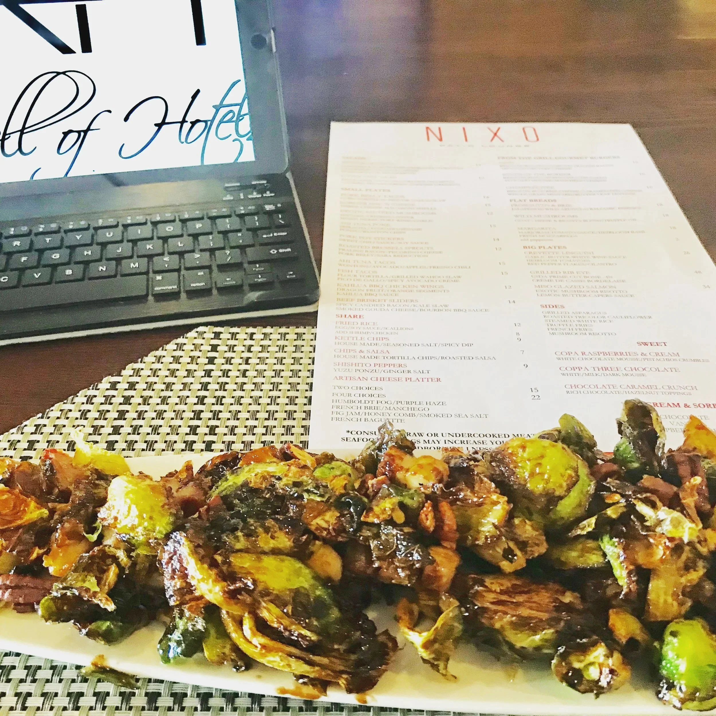 Lunch at Nixo's located inside Luxe Hotel - DTLA