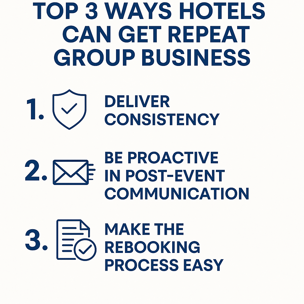 Top 3 Ways Hotels Can Get Repeat Group Business