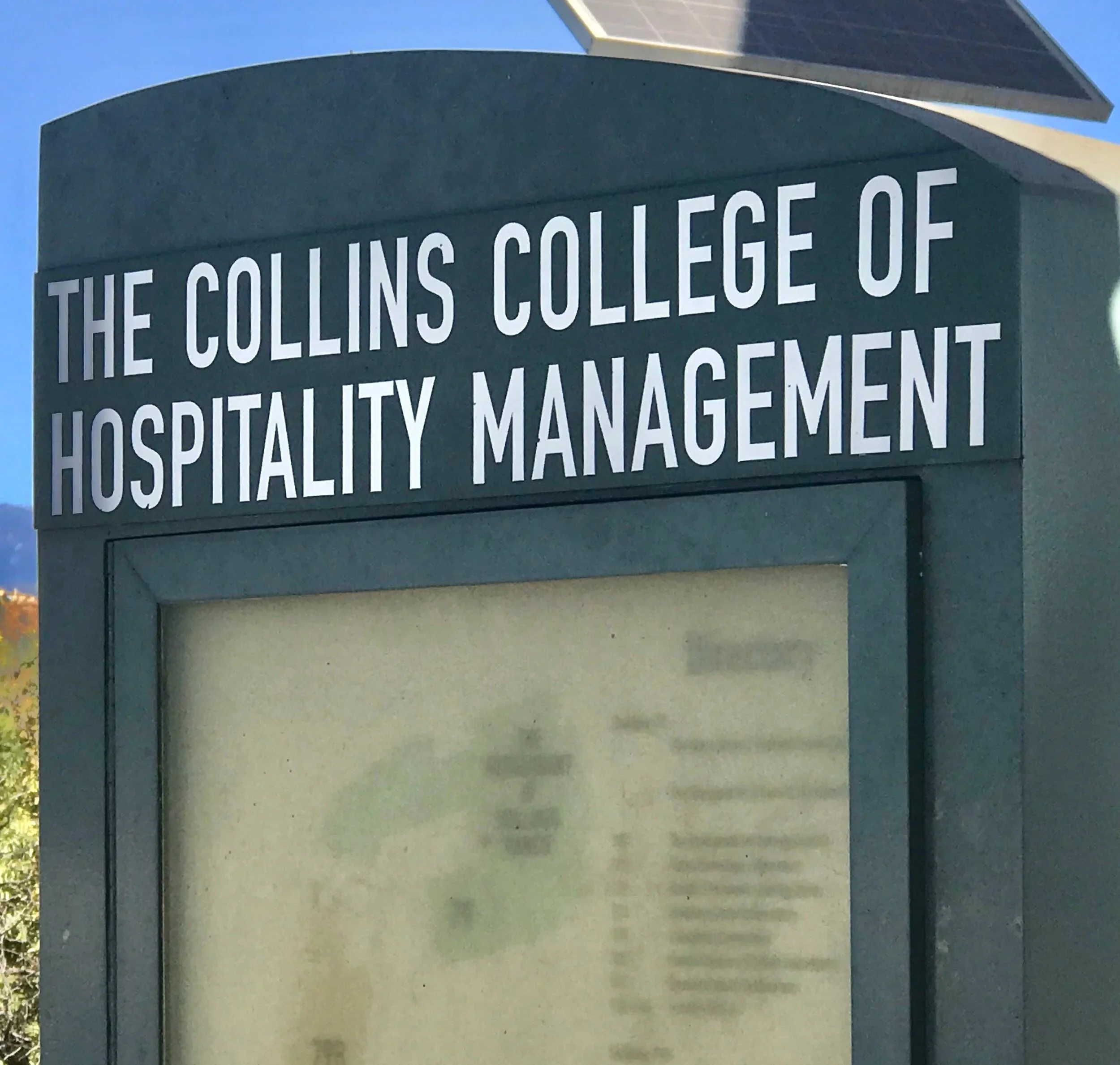 Pannel Discussion at Collins College of Hospitality Management - Cal Poly Pomona