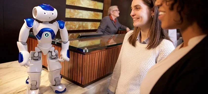       
  
    
  20 Trends That Will Impact the Hospitality Industry  
 
  
 
   Meeting Planning    Trends   
 BY  SUSAN JACOBS &nbsp;ON JUNE 20, 2016 
   
   Hilton’s robot concierge   
 While the future can be hard to gauge, Dan Berger recently of