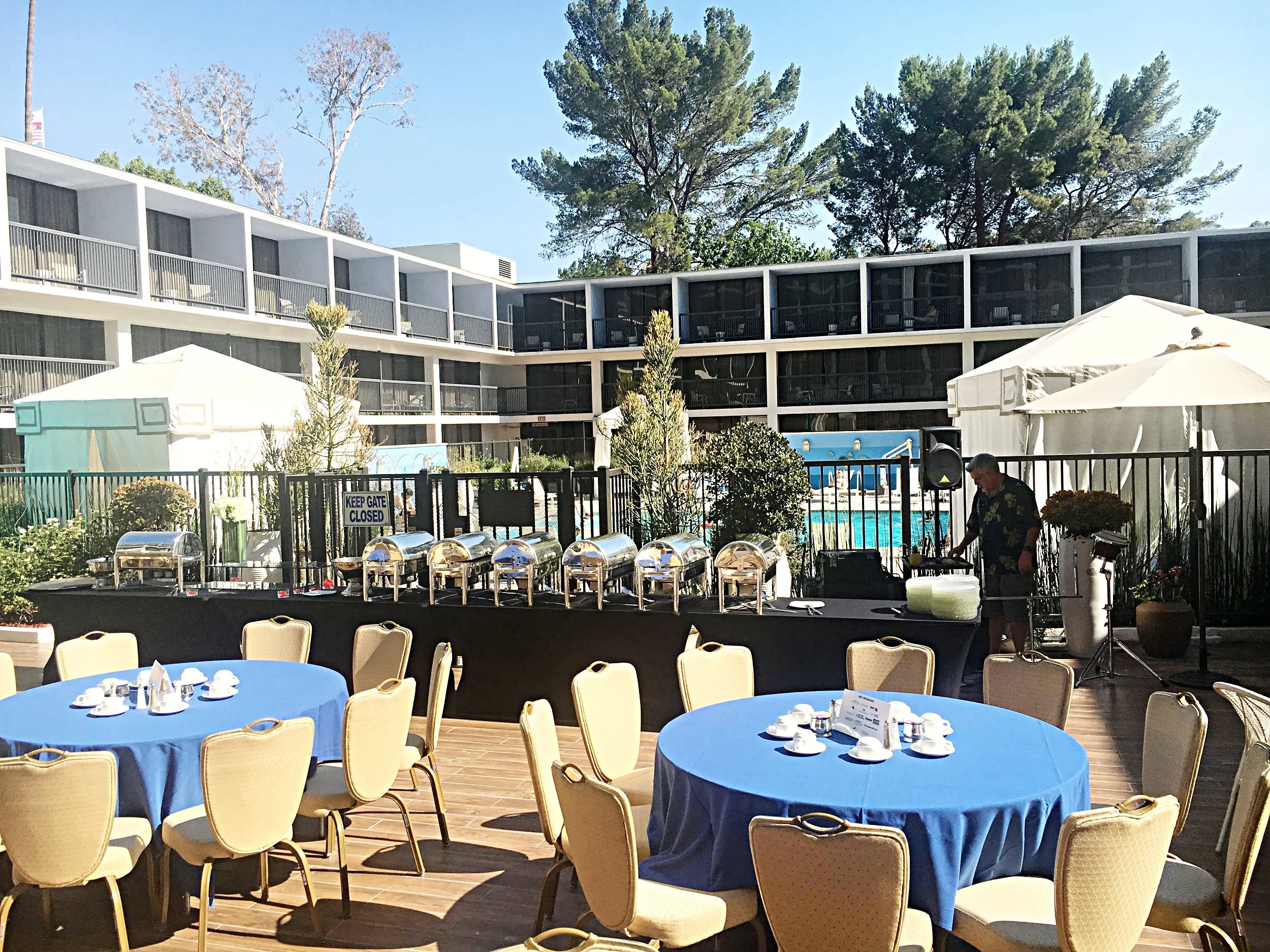 Poolside Reception at Sheraton Universal