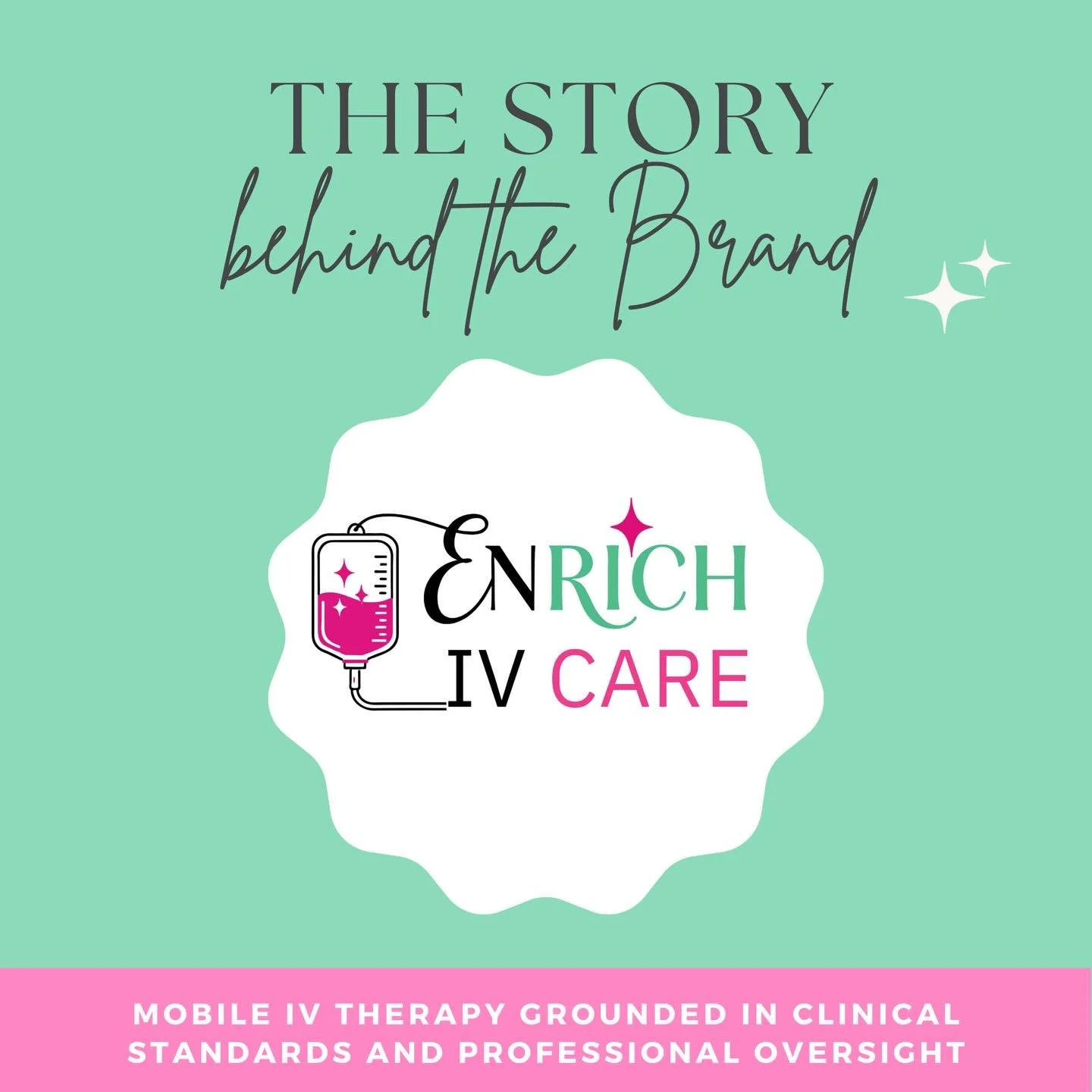 ENRICH was born from the bedside&mdash;where real care happens. We built this brand to bring thoughtful, clinician-led IV therapy beyond the clinic and into your life. ✨