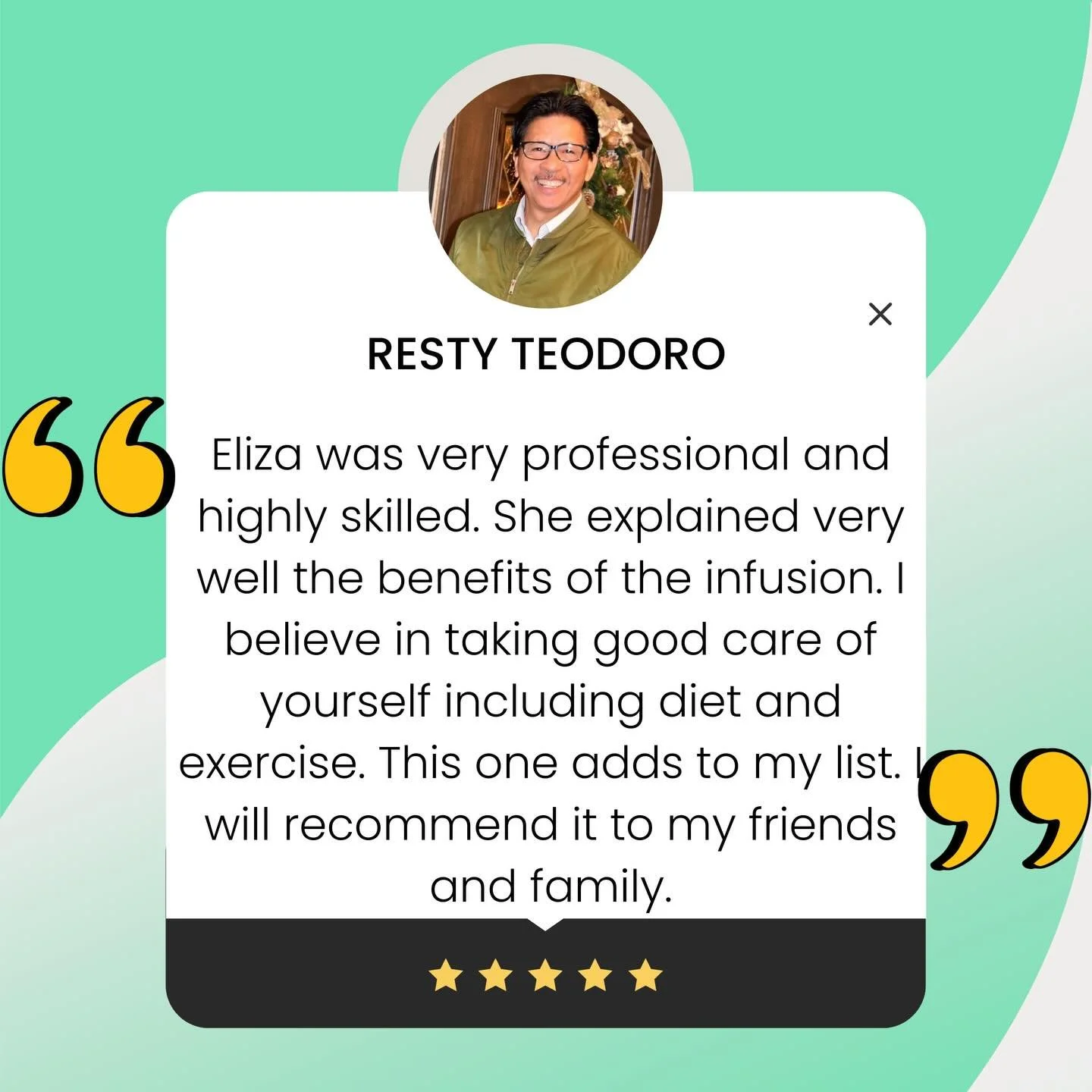 🌟Client Google Review Spotlight🌟

Reading words like these reminds me why I&rsquo;m passionate about what I do. ☺️

When care is personal and treatments are done with precision, the difference is felt-body and soul. ✨

Book your IV Infusion with me