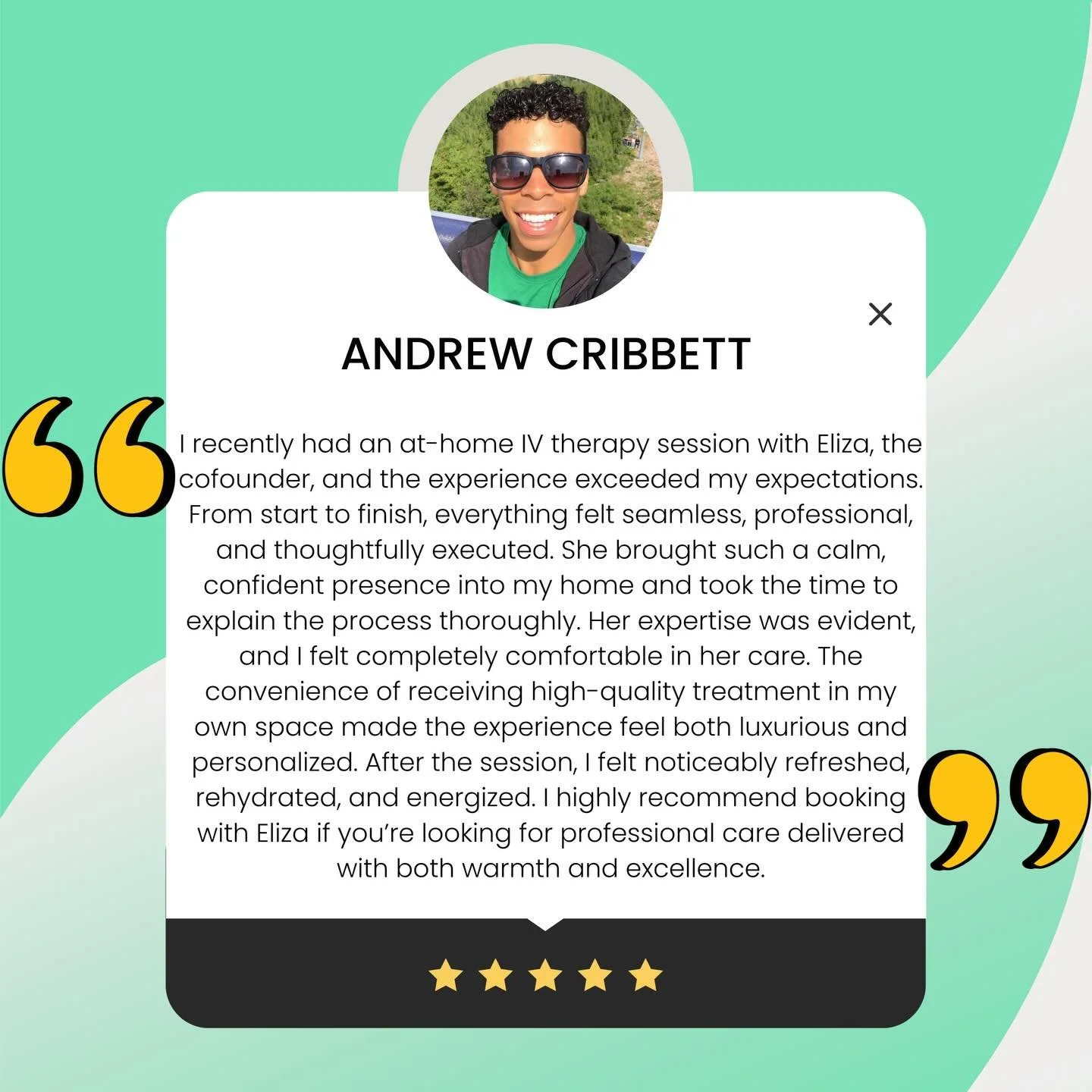 🌟Client Google Review Spotlight🌟

Reading words like these reminds me why I&rsquo;m passionate about what I do. ☺️

When care is personal and treatments are done with precision, the difference is felt-body and soul. ✨

Book your IV Infusion with me