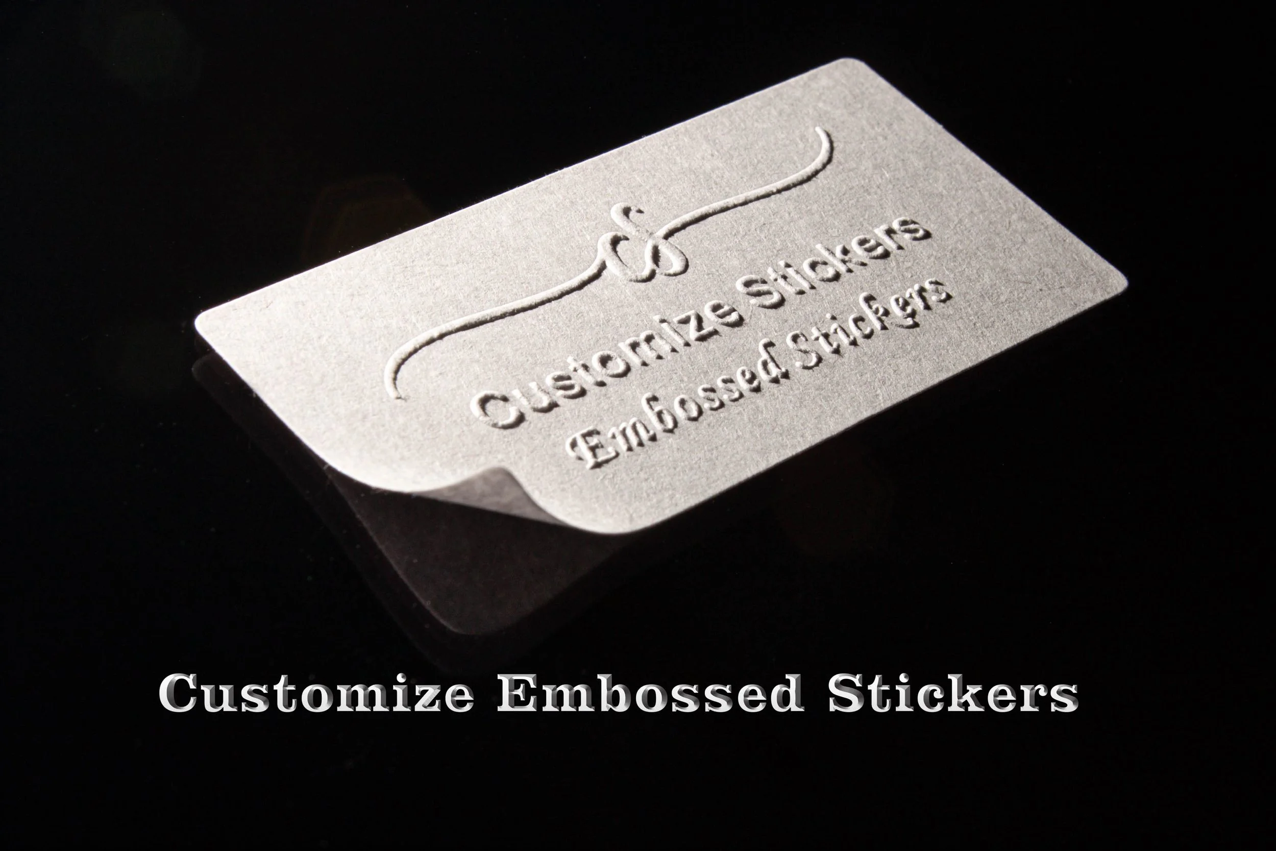 Custom Embossed sticker | Personalized initials label | Raised metallic sticker | Wedding, Business sticker | Gift sticker| Custom Logo