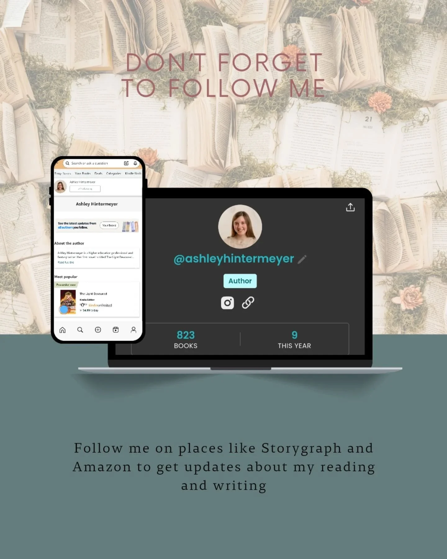 Follow me on storygraph, Amazon, or visit my website to get updates about my reading and writing!