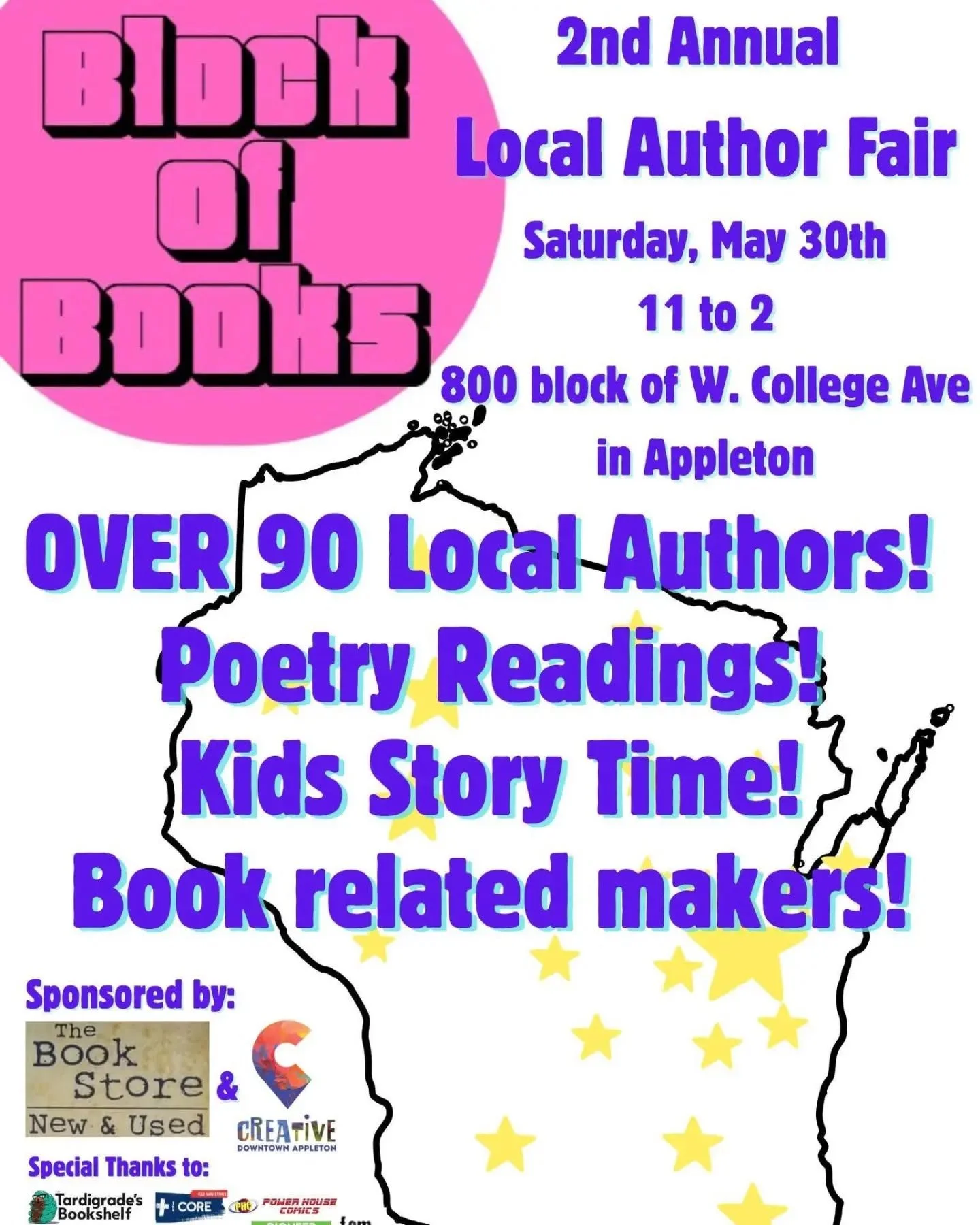 Come find me in Appleton tomorrow at the Block of Books fair! @thebookstoreappletonwi 

#blockofbooks #bookfair #indieauthor #supportindie