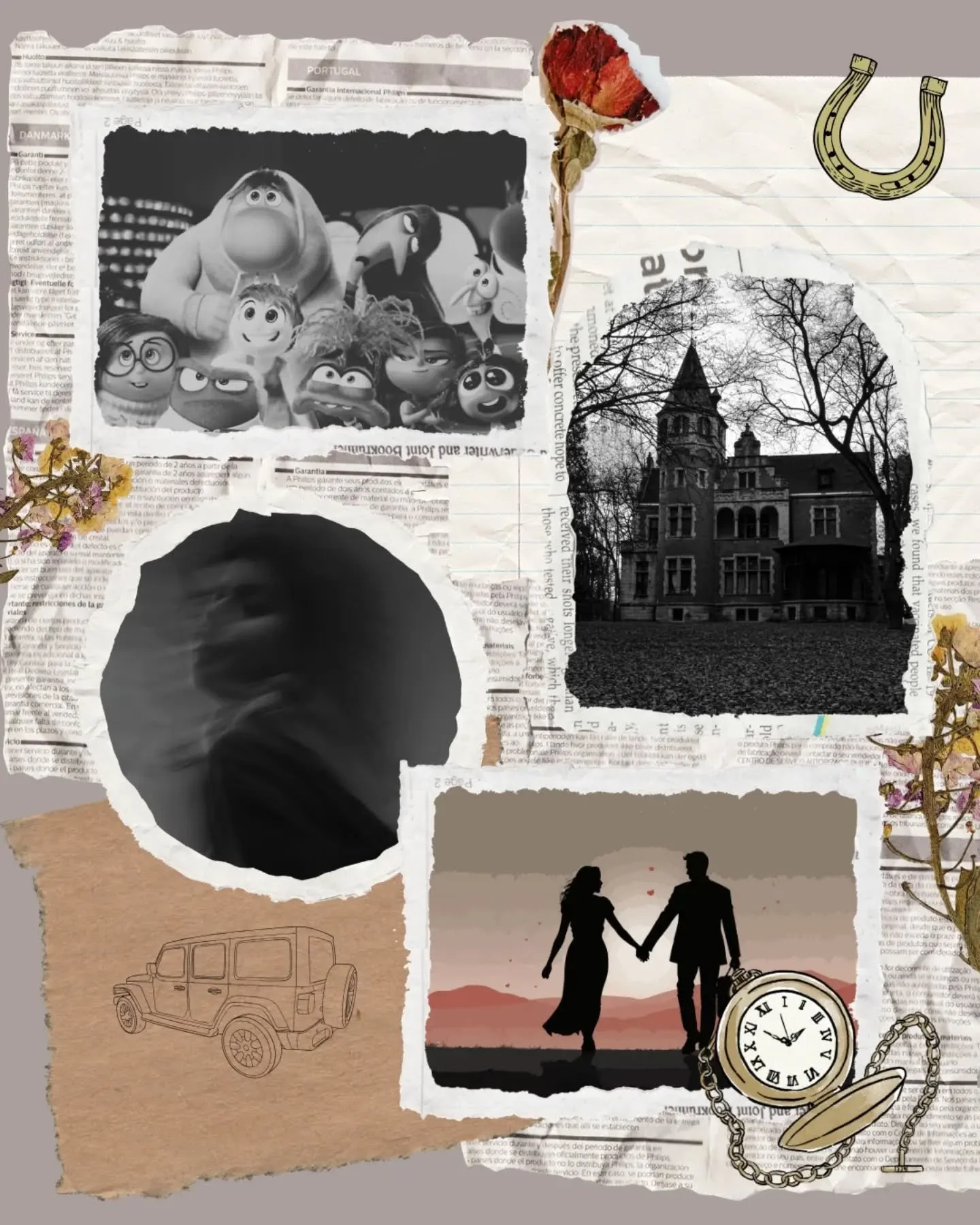 My plan for my post today was to celebrate entering the query trenches with my next project, but it's just not ready yet. Here's a cutie mood board to hint at the aesthetics of the project instead!