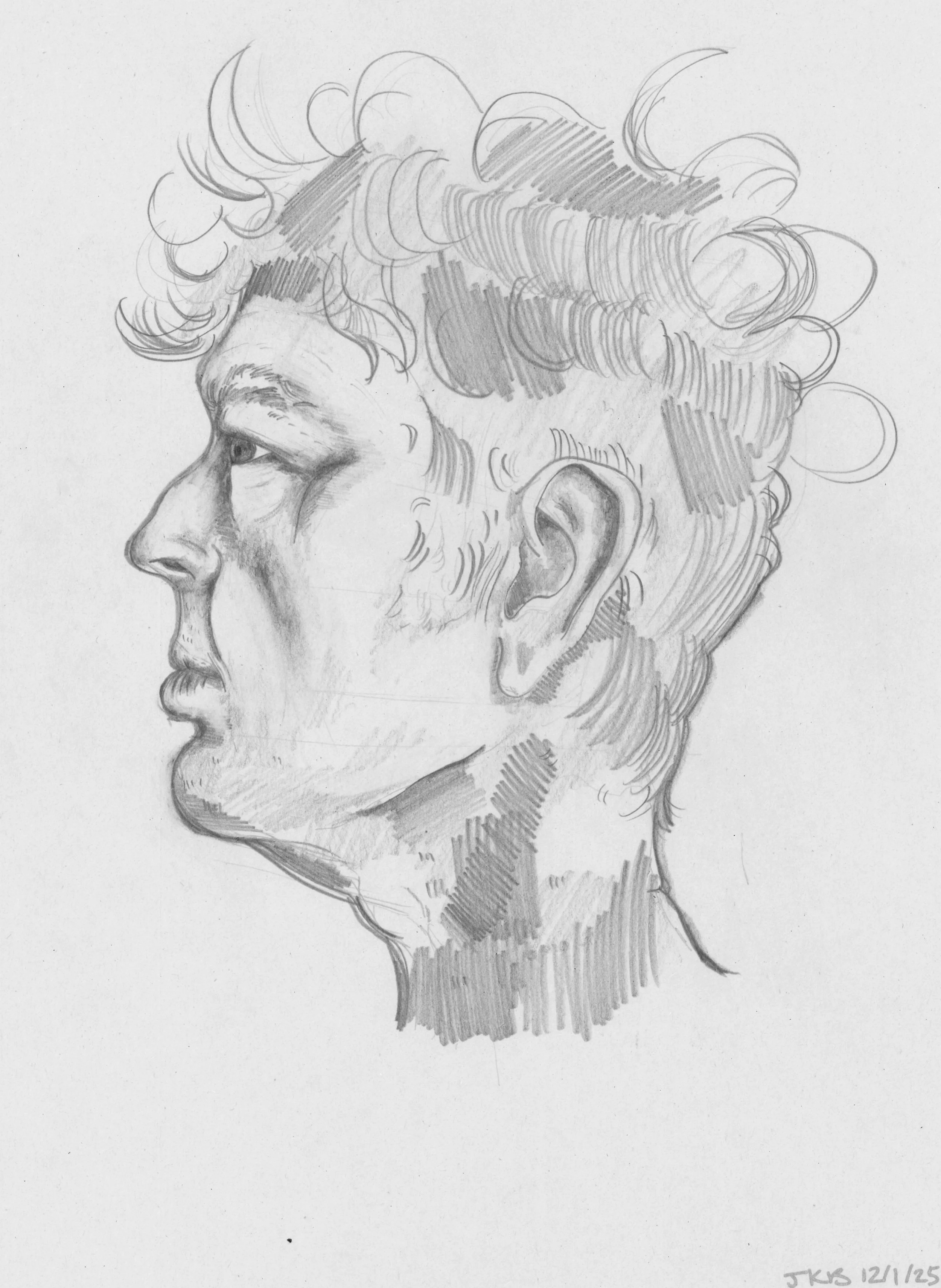 Portrait Study Graphite 11" x 14" 2025