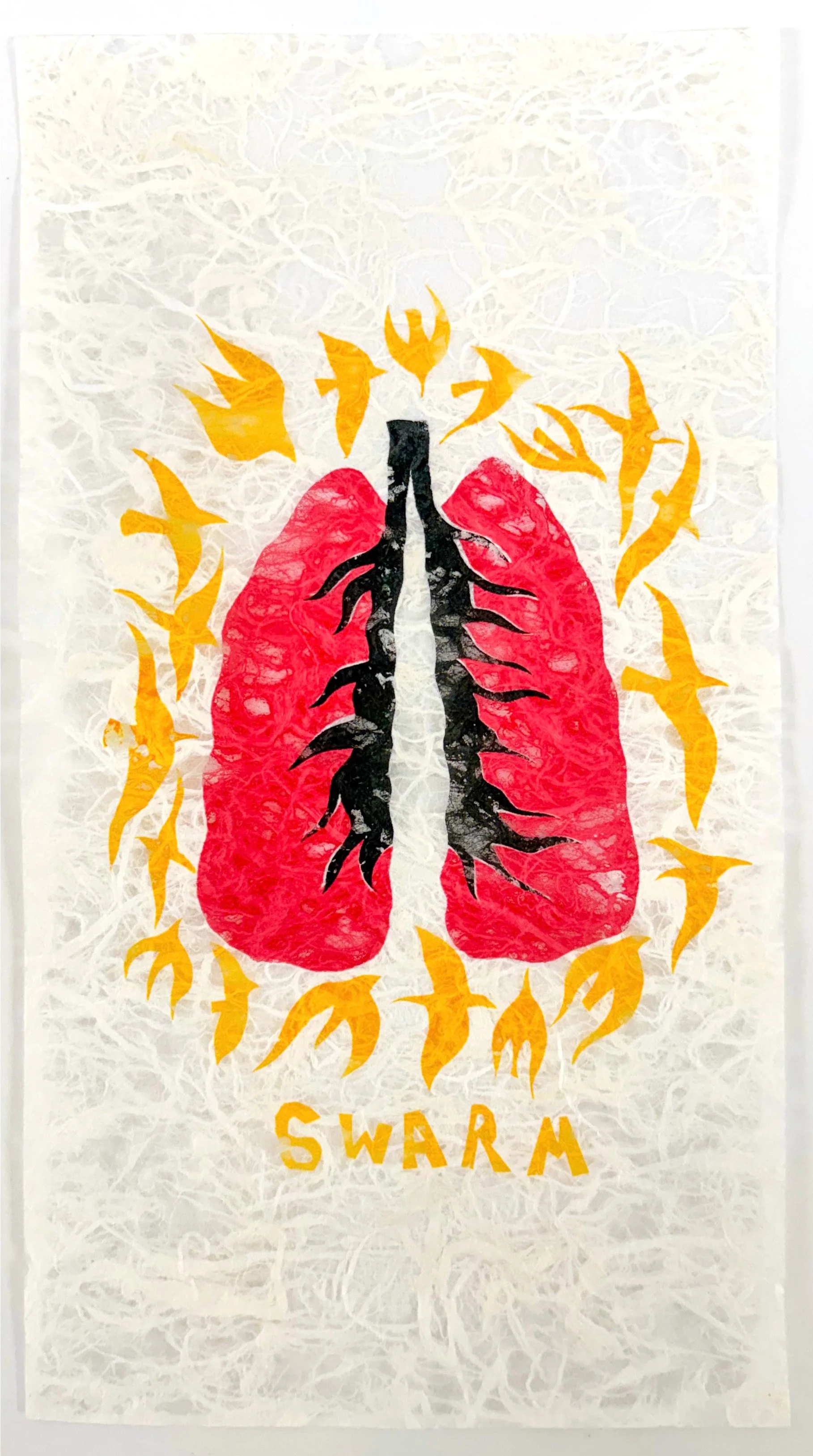 "Swarm" Silk Screen Print 6" x 9" 2026