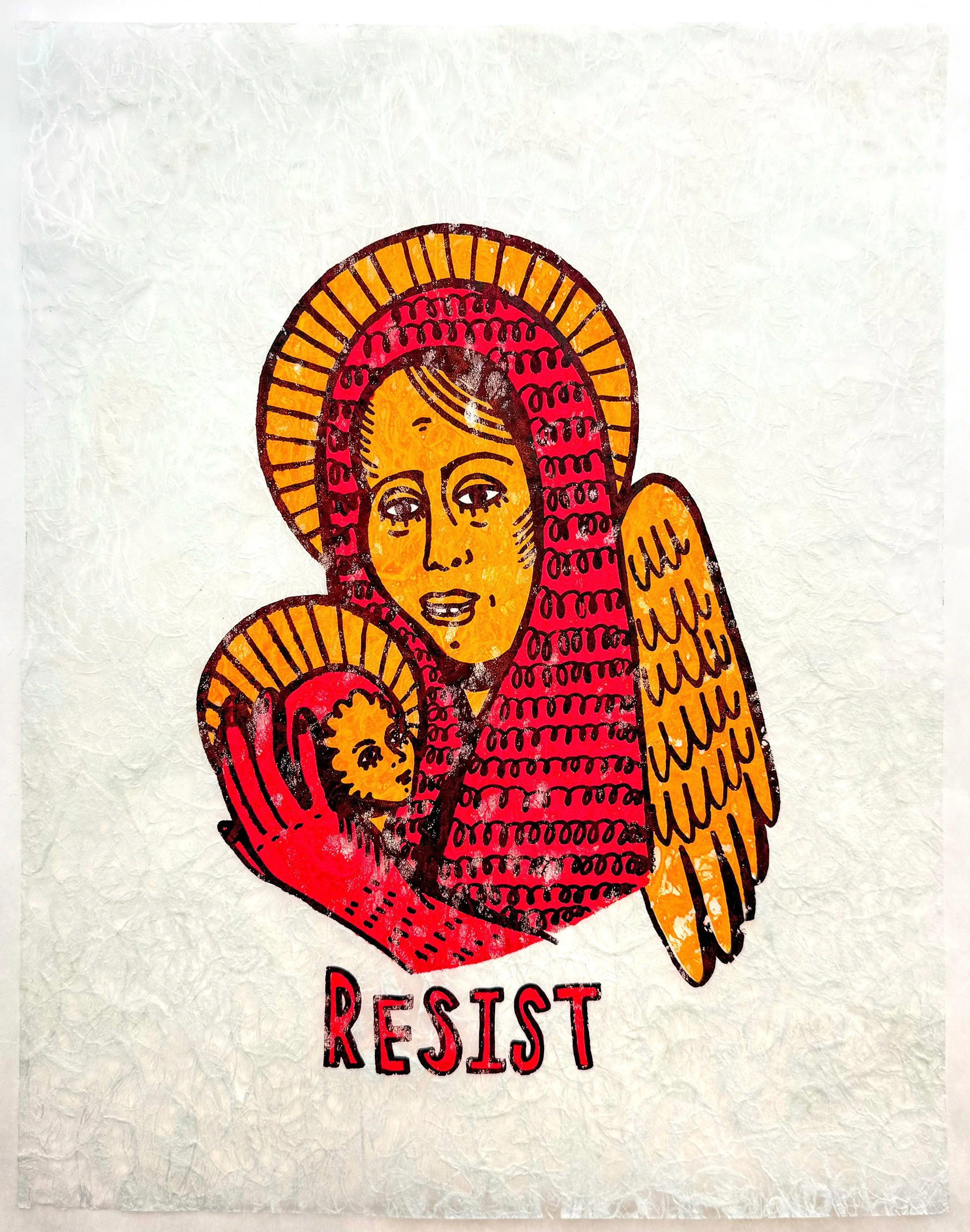 "Resist" Silk Screen Print 11" x 14" 2026