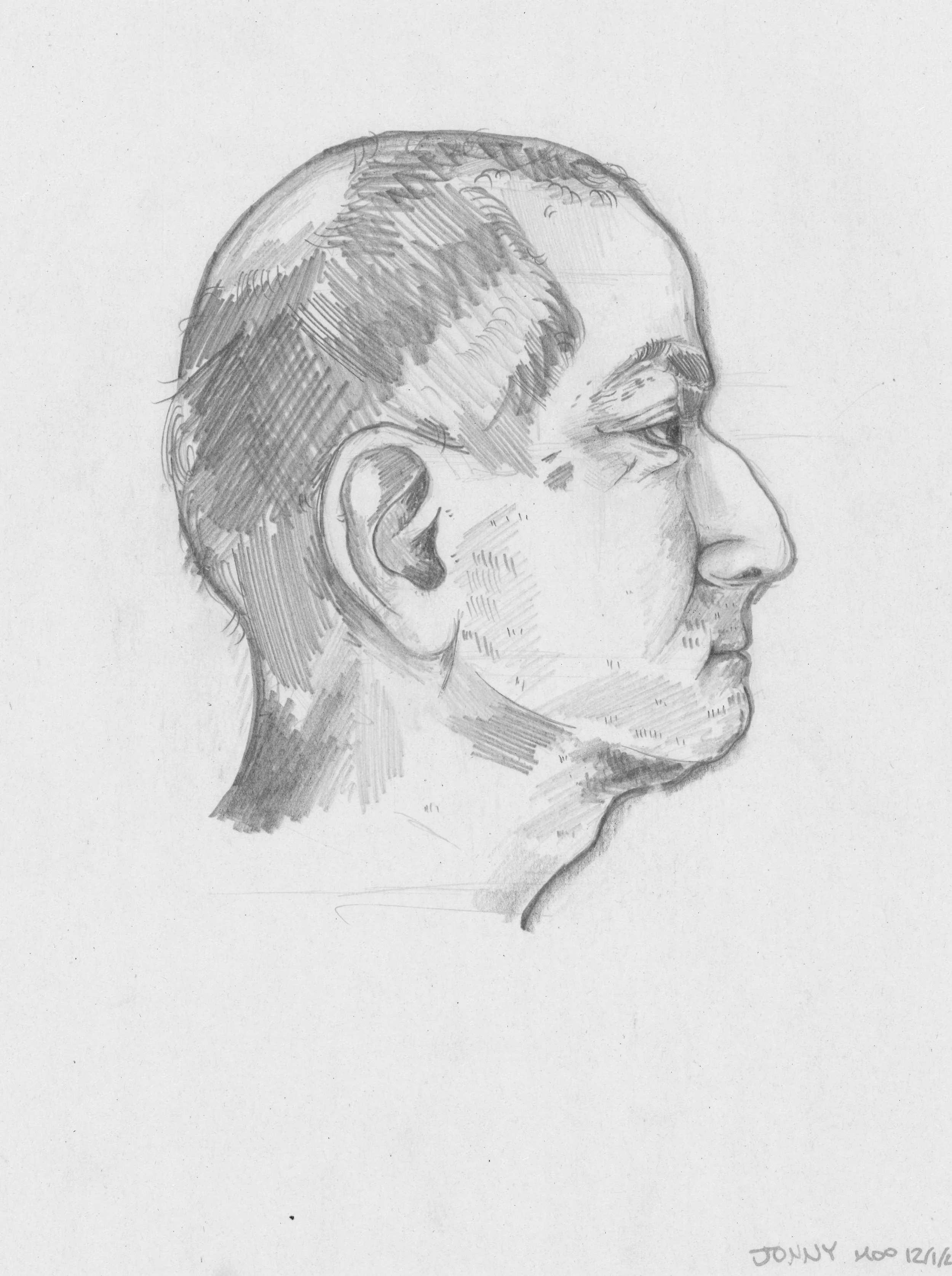 Portrait Study Graphite 11" x 14" 2025