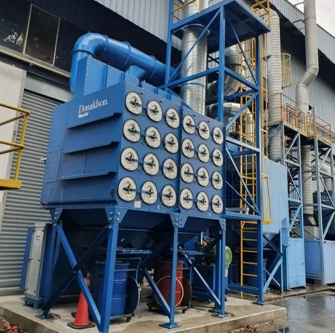 Explosion protected Donaldson Torit dust collector installed at a Singapore facility for Thermal Spray Process