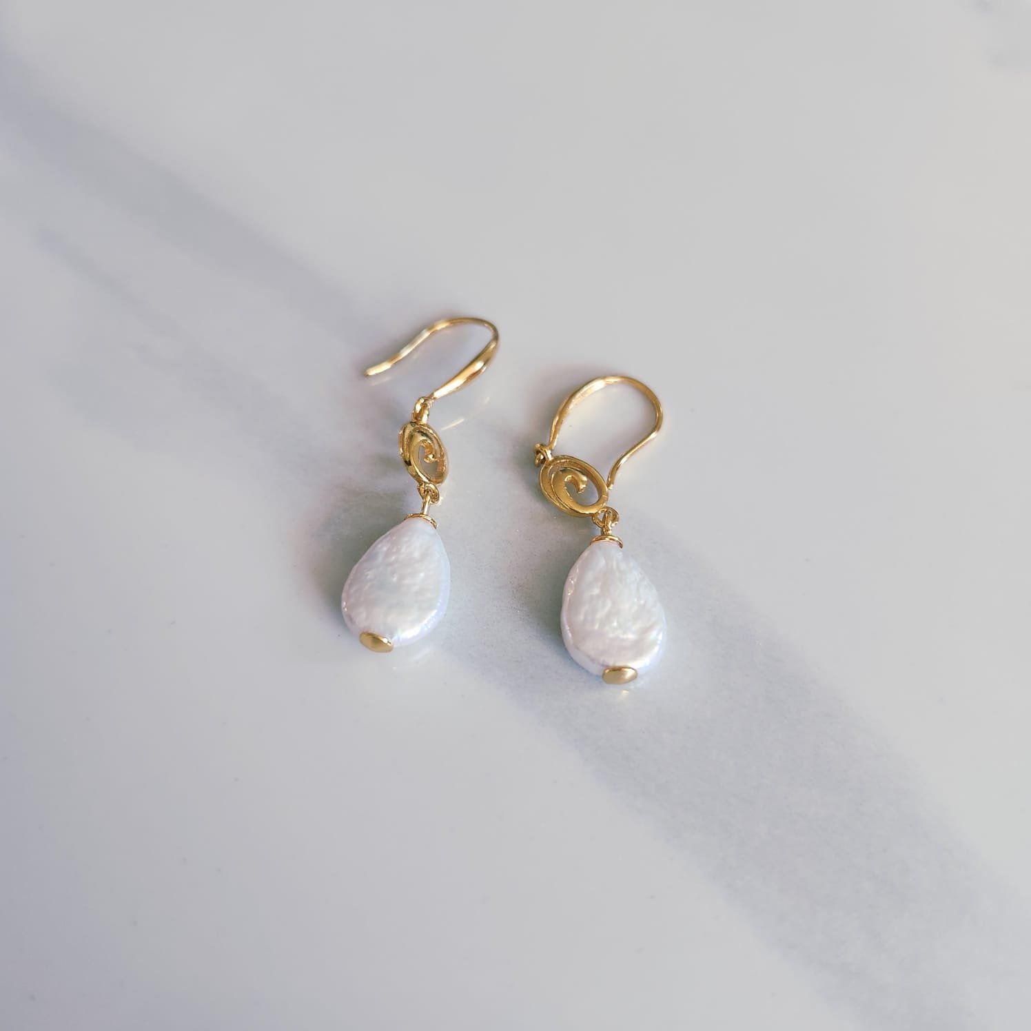 Baroque Earrings M 925 Silver