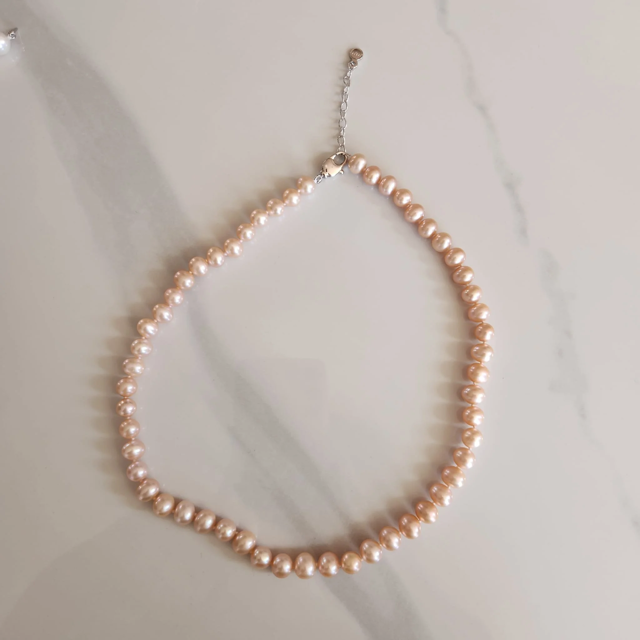 Rose 8-9mm PearlNecklace (Adjustable)