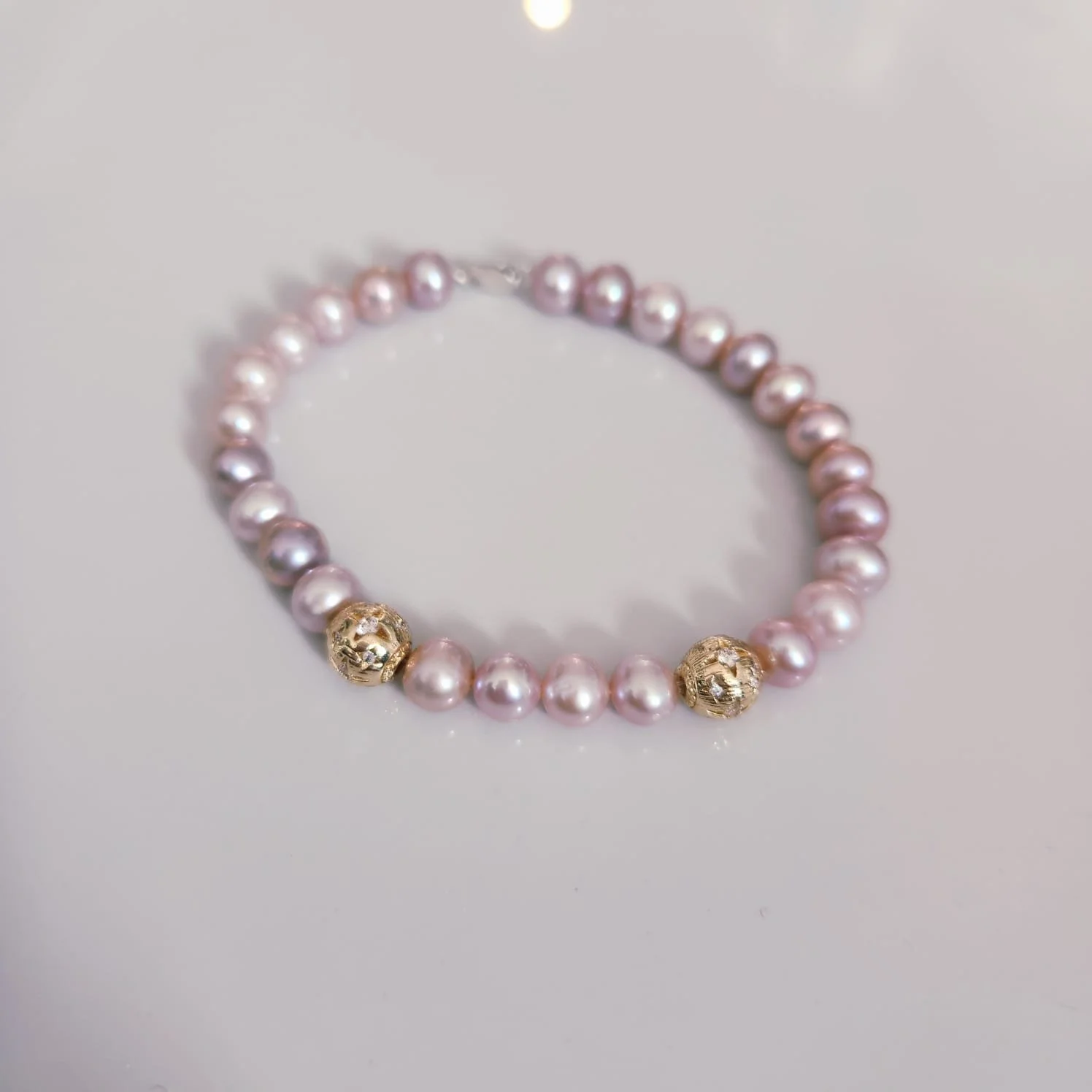 Aurelia 6-7mm Rose Colour Pearl Bracelet
