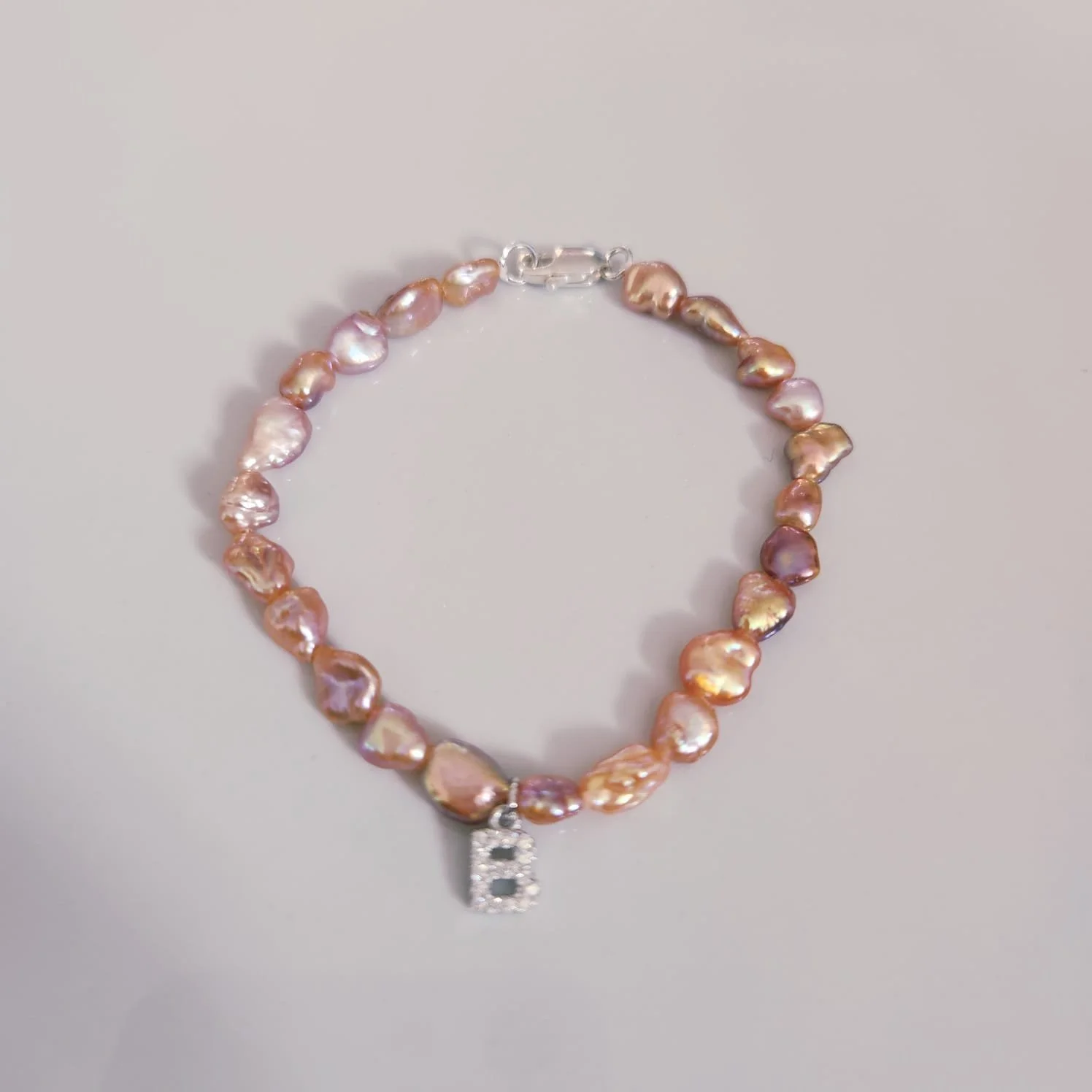 Bianca Baroque Pearl Bracelet (Your Letter)