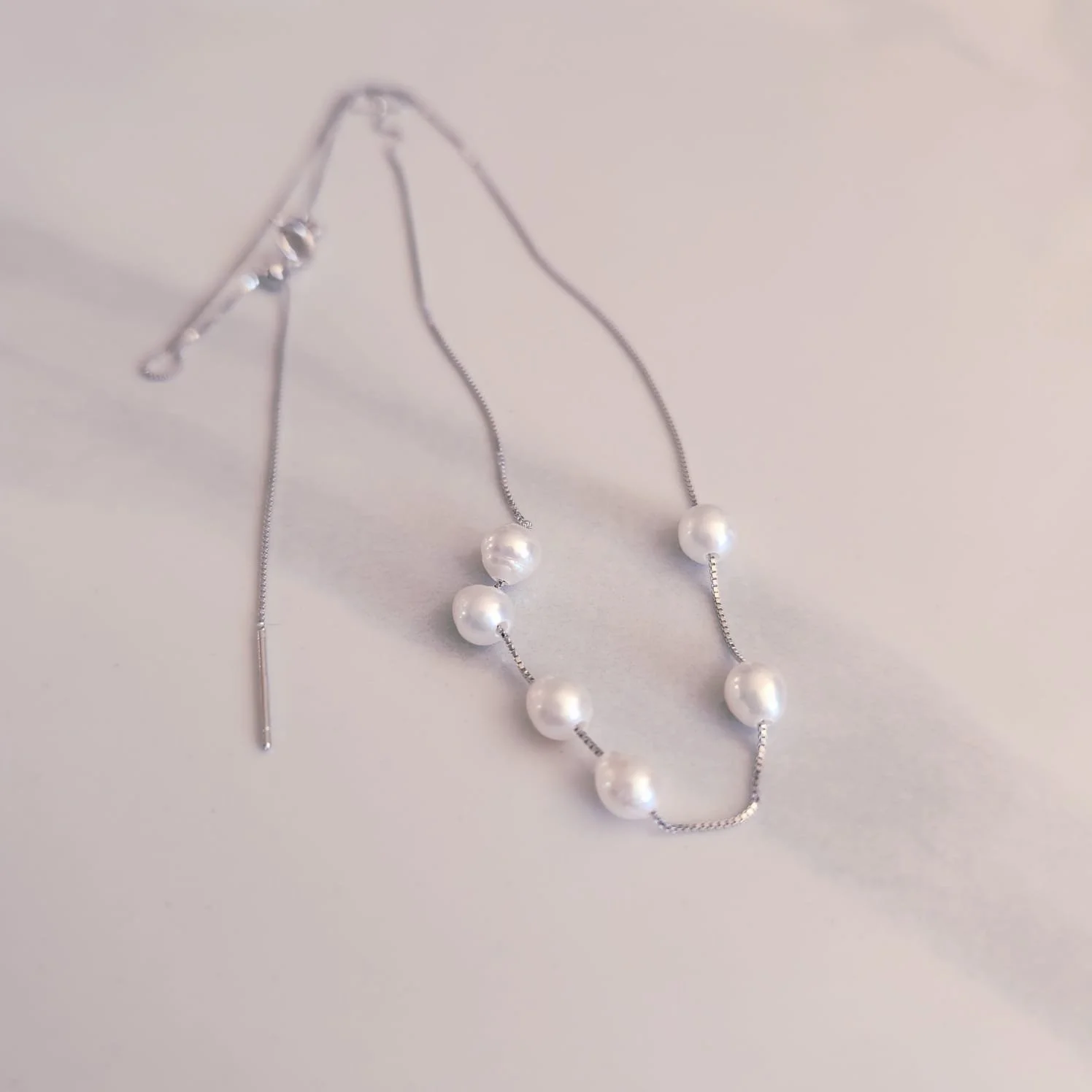 Freshwater Pearl Necklace (Length Adjustable)