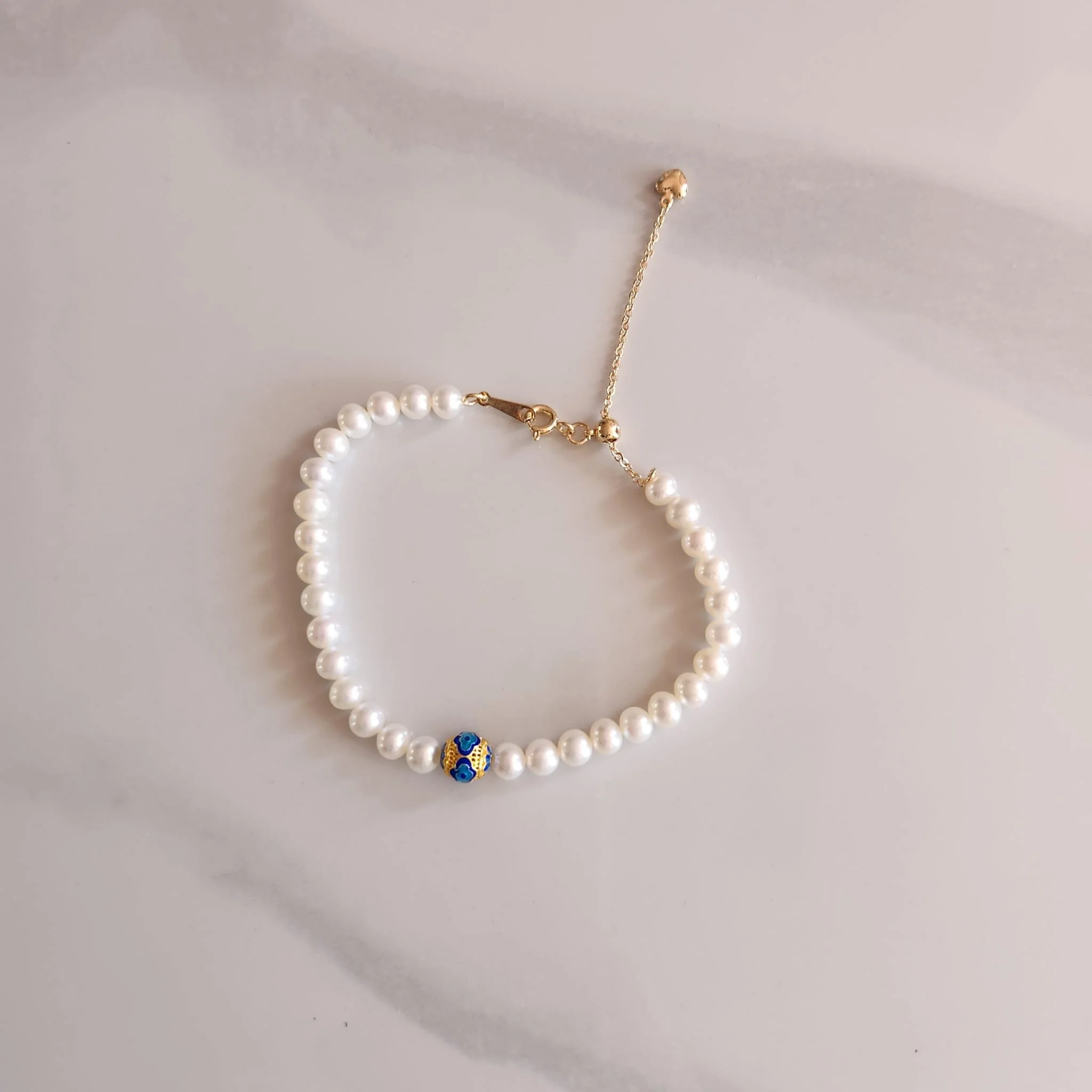 Marina Pearl Bracelet (Adjustable)