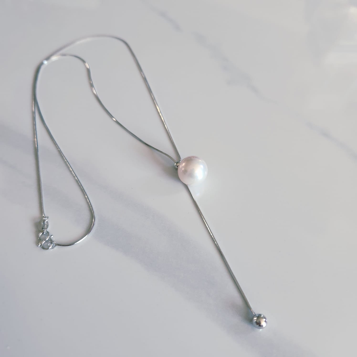12-13mm Freshwater Necklace SN 925 Silver