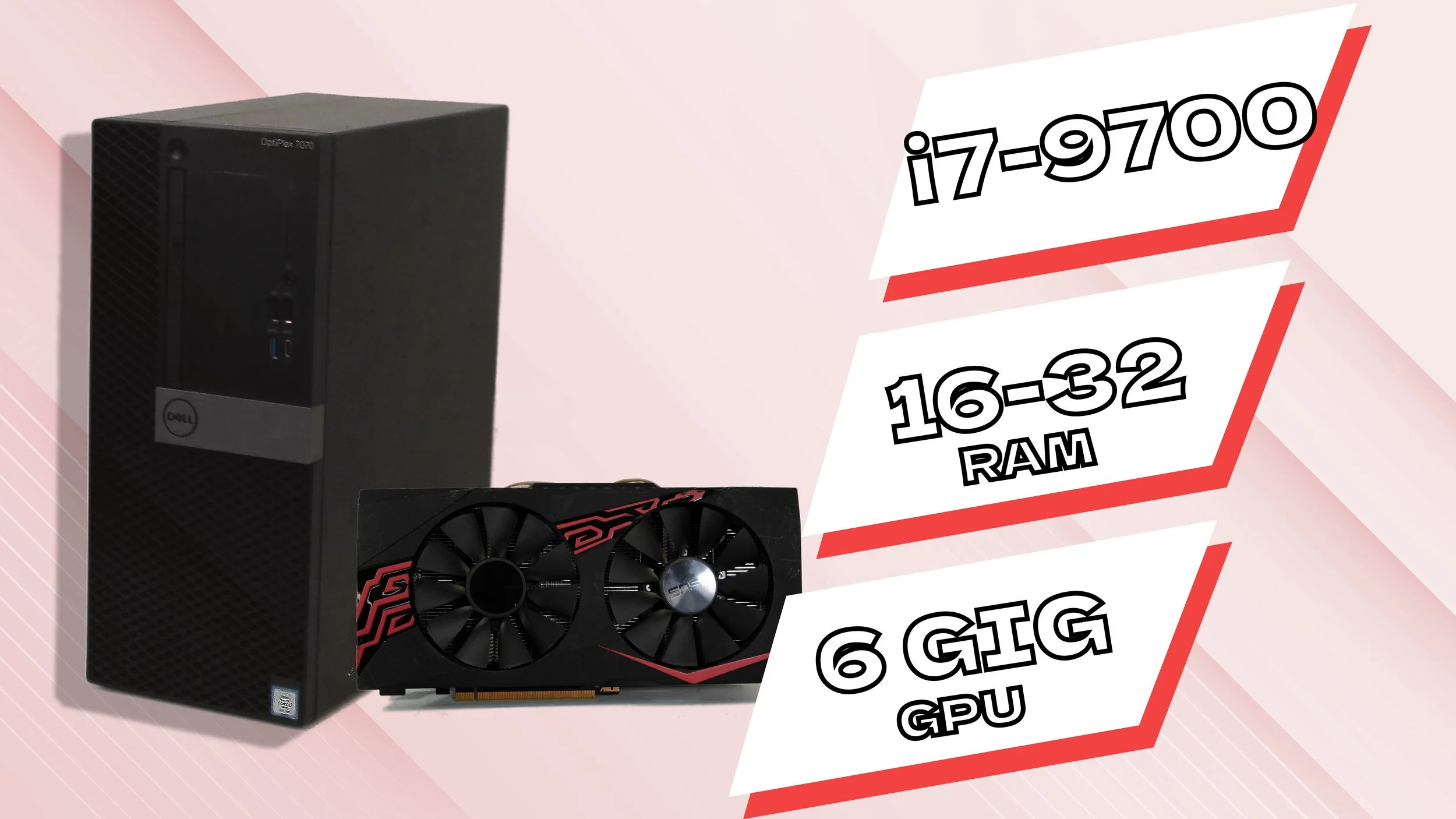 HIGH END Workstation/Gaming Desktop | i7 9th gen | 6 gig gpu | 16- 32 gig ram |