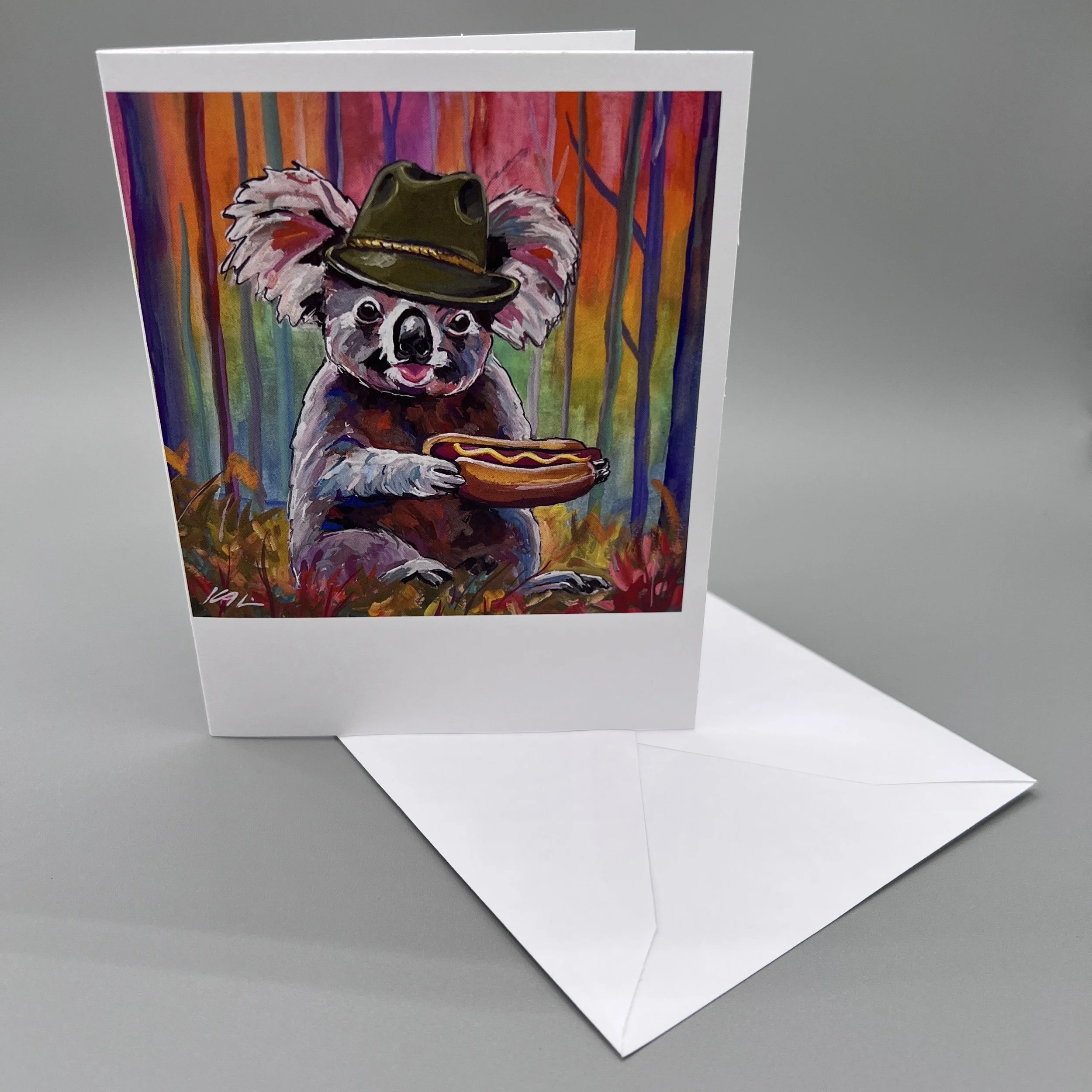 Koala Mit Wurst Card
