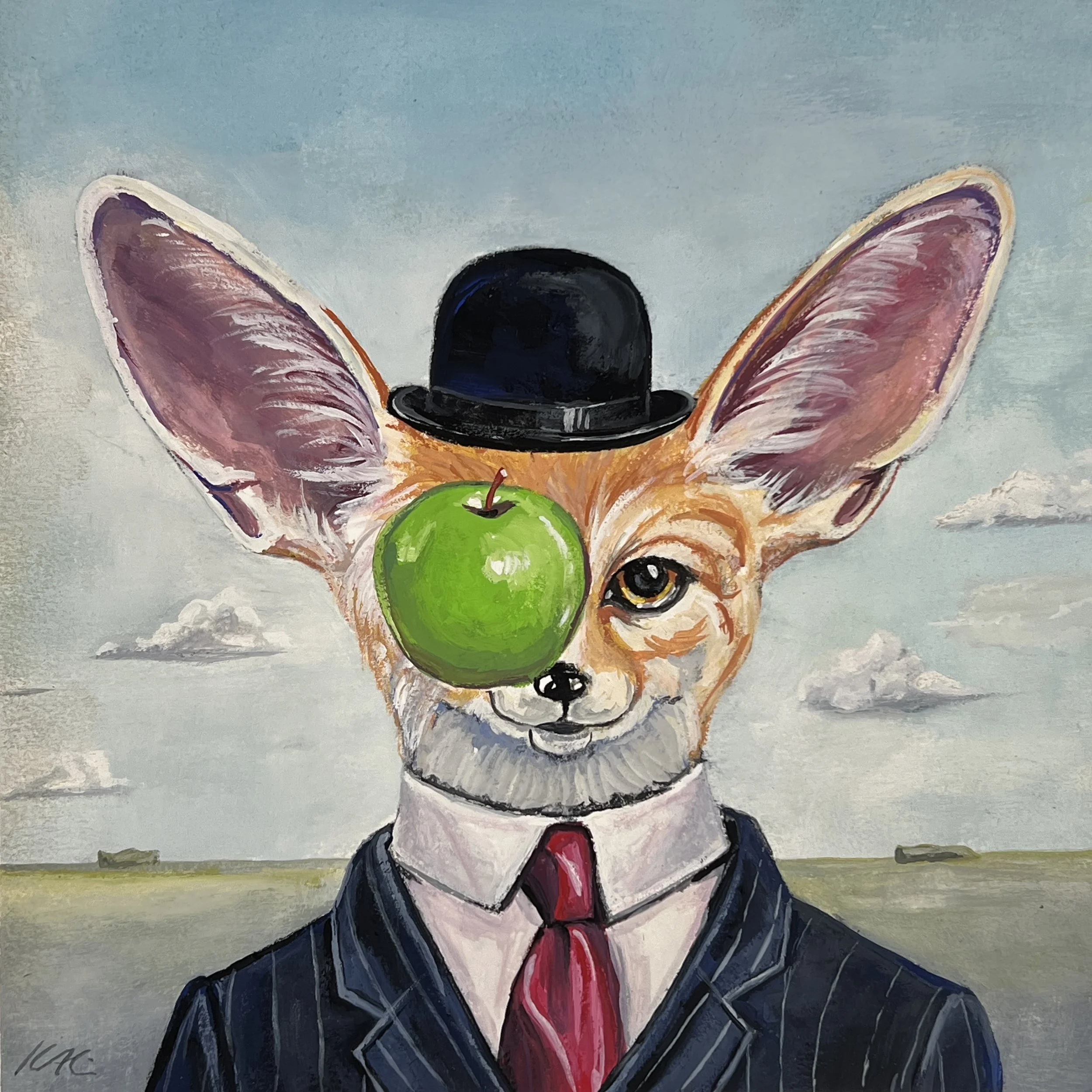 Son of Fox - Original Gouache Painting