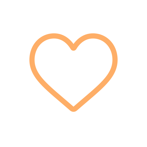 Pink outlined heart on black background.