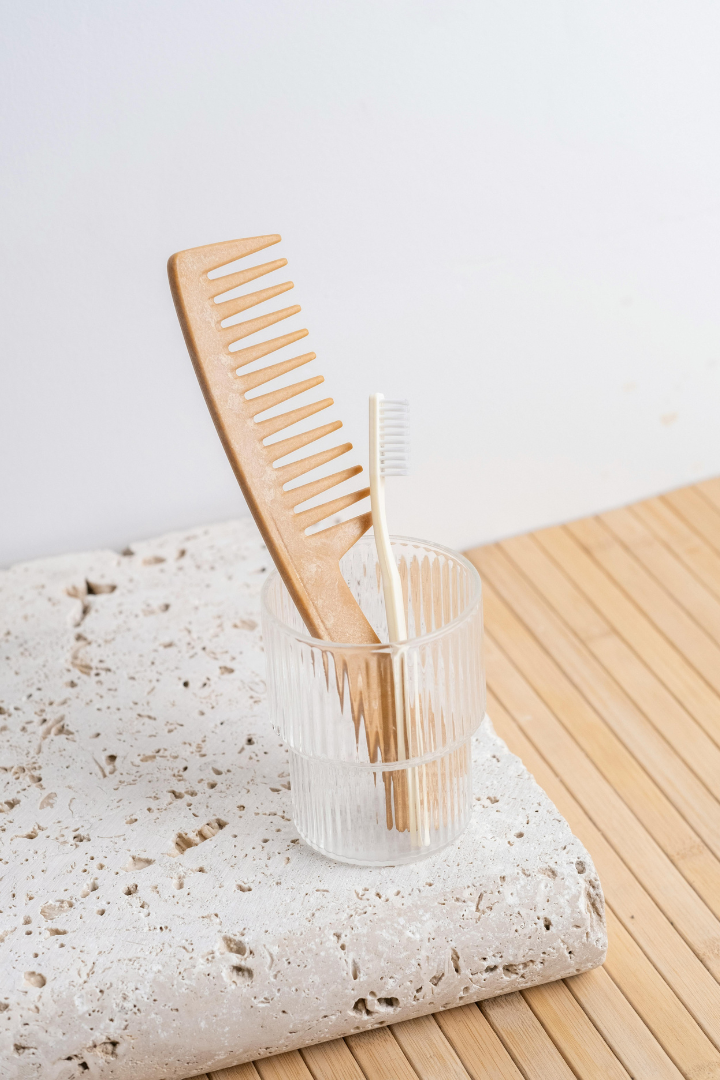 Natural material toothbrush and comb